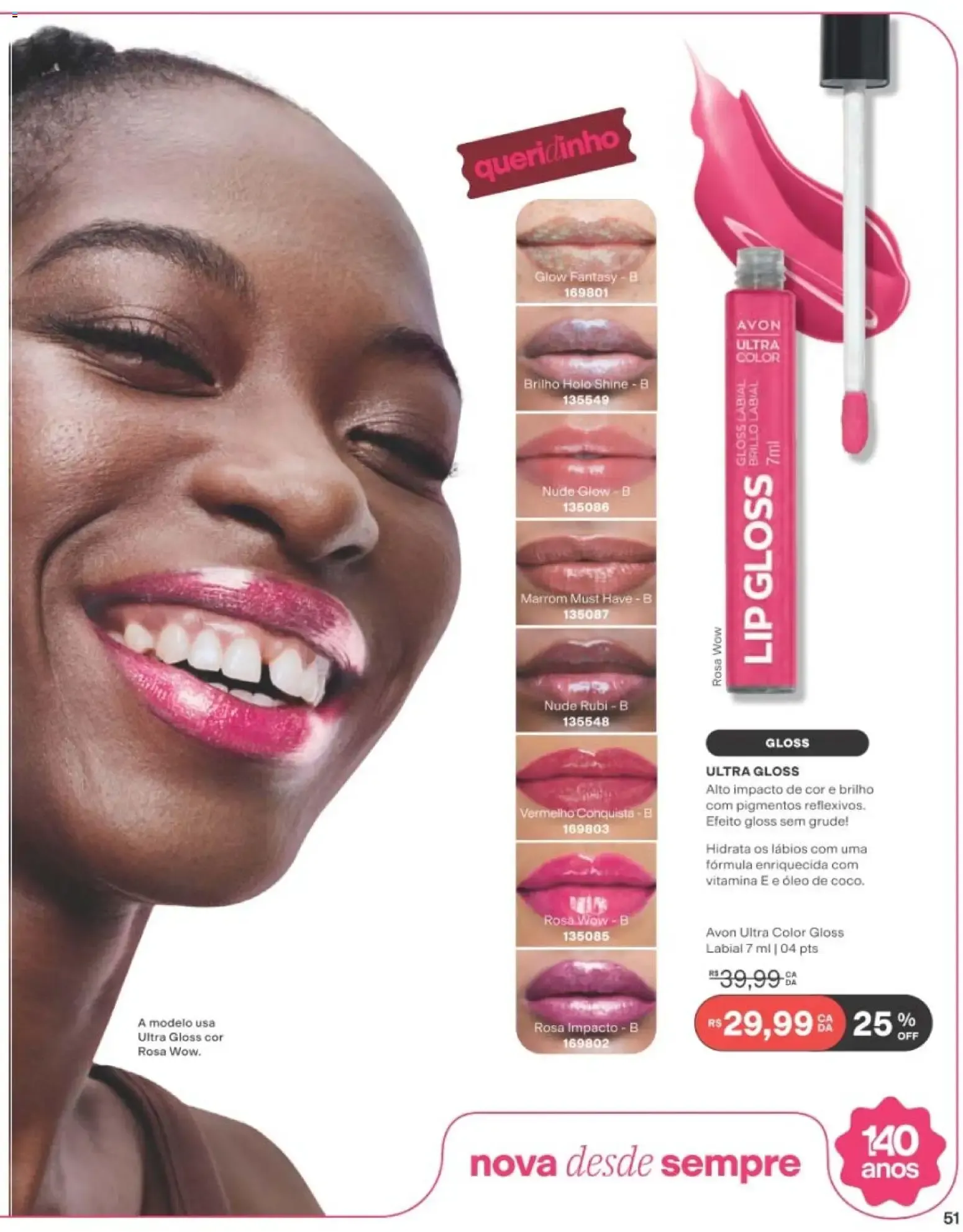 Encarte de Avon - Novo Sérum Lip Gloss - Ciclo 15/2026 21 de setembro até 12 de outubro 2026 - Pagina 51