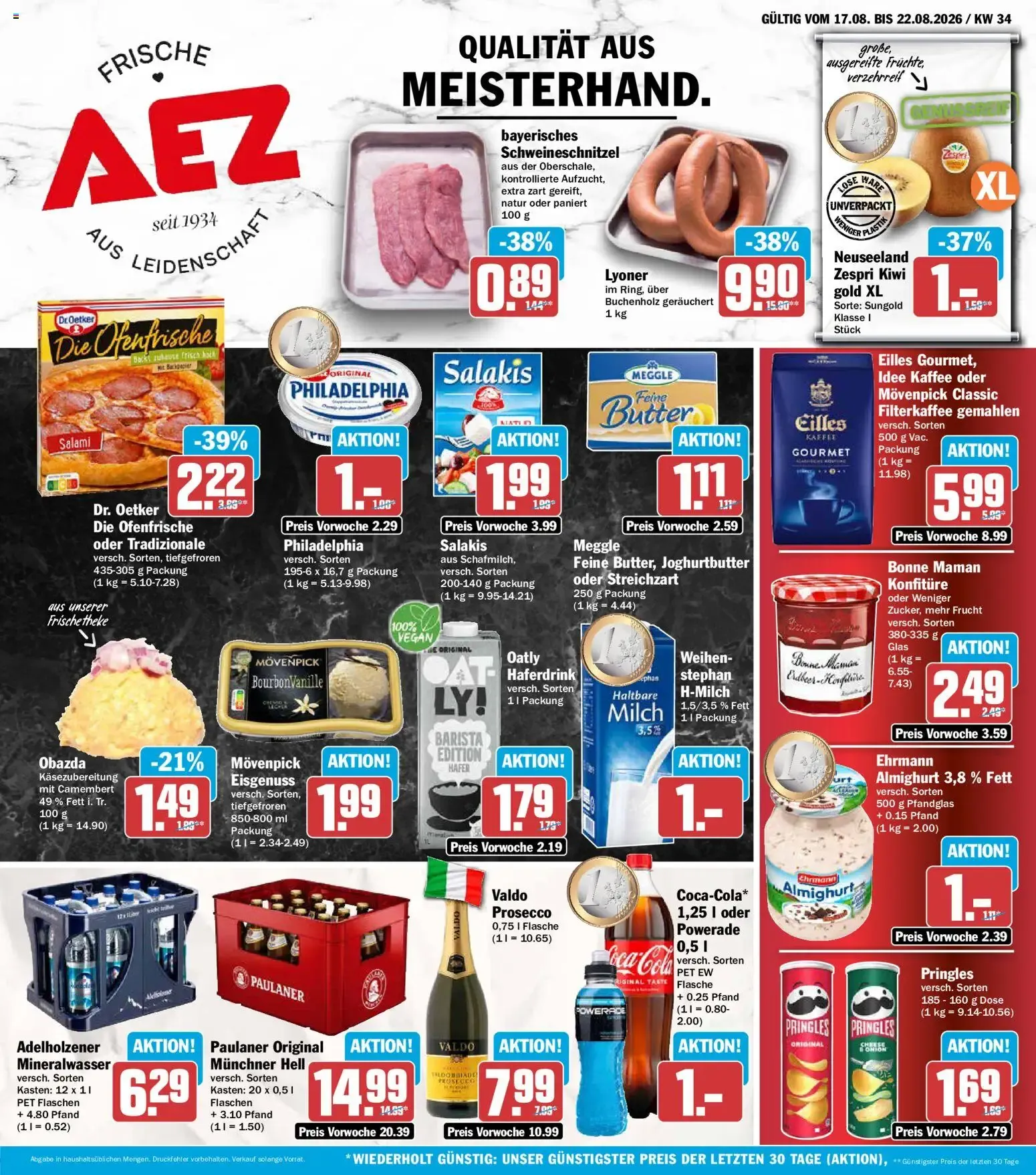 AEZ Prospekt (ab 17.08.2026) zum Blättern von 17. August bis 22. August 2026 - Prospekt seite 1