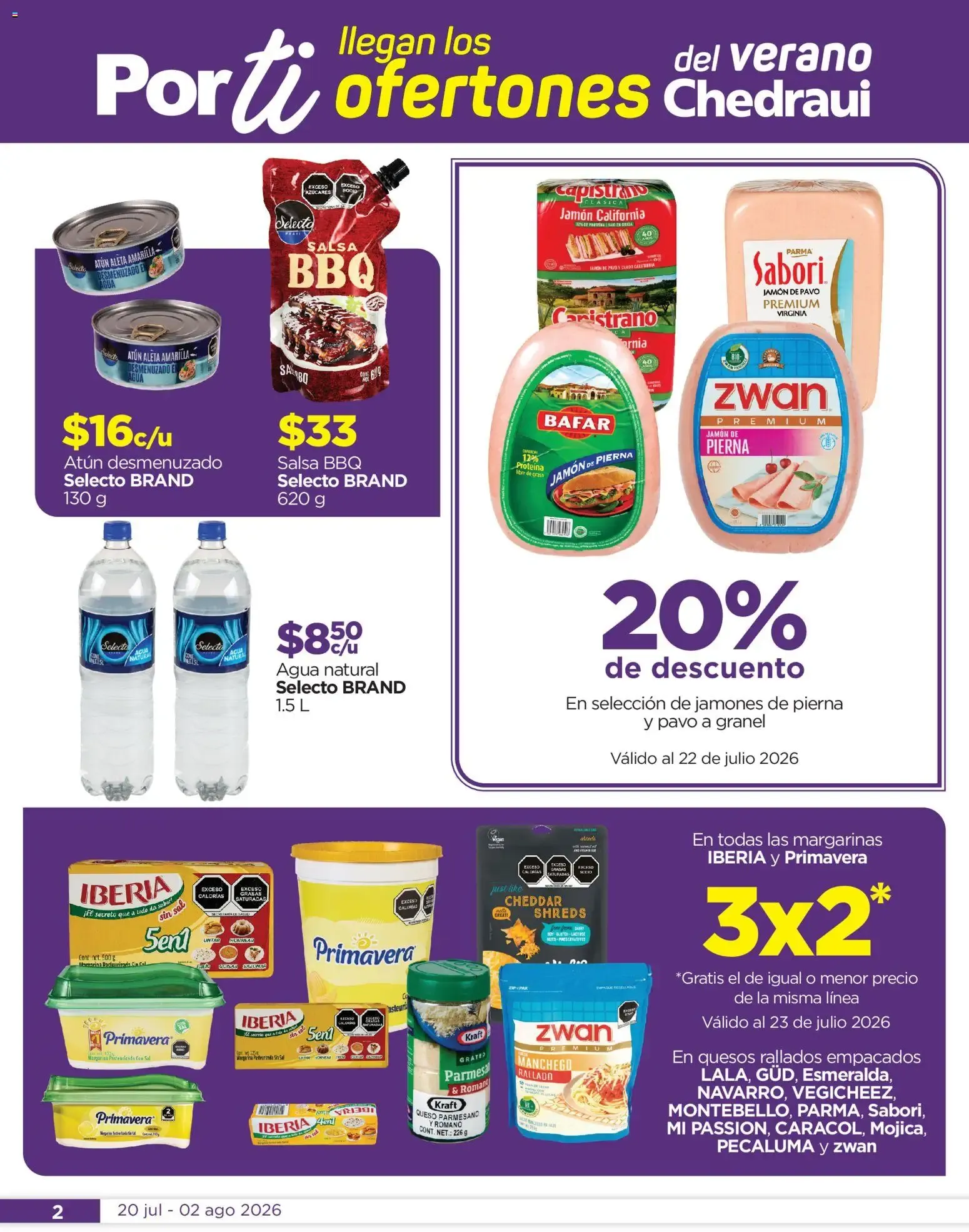 Catálogo de Chedraui folleto Por Ti ofertones (20/07/2026 - 02/08/2026) - catálogo en línea 20 de julio al 2 de agosto 2026 - Pagina 2