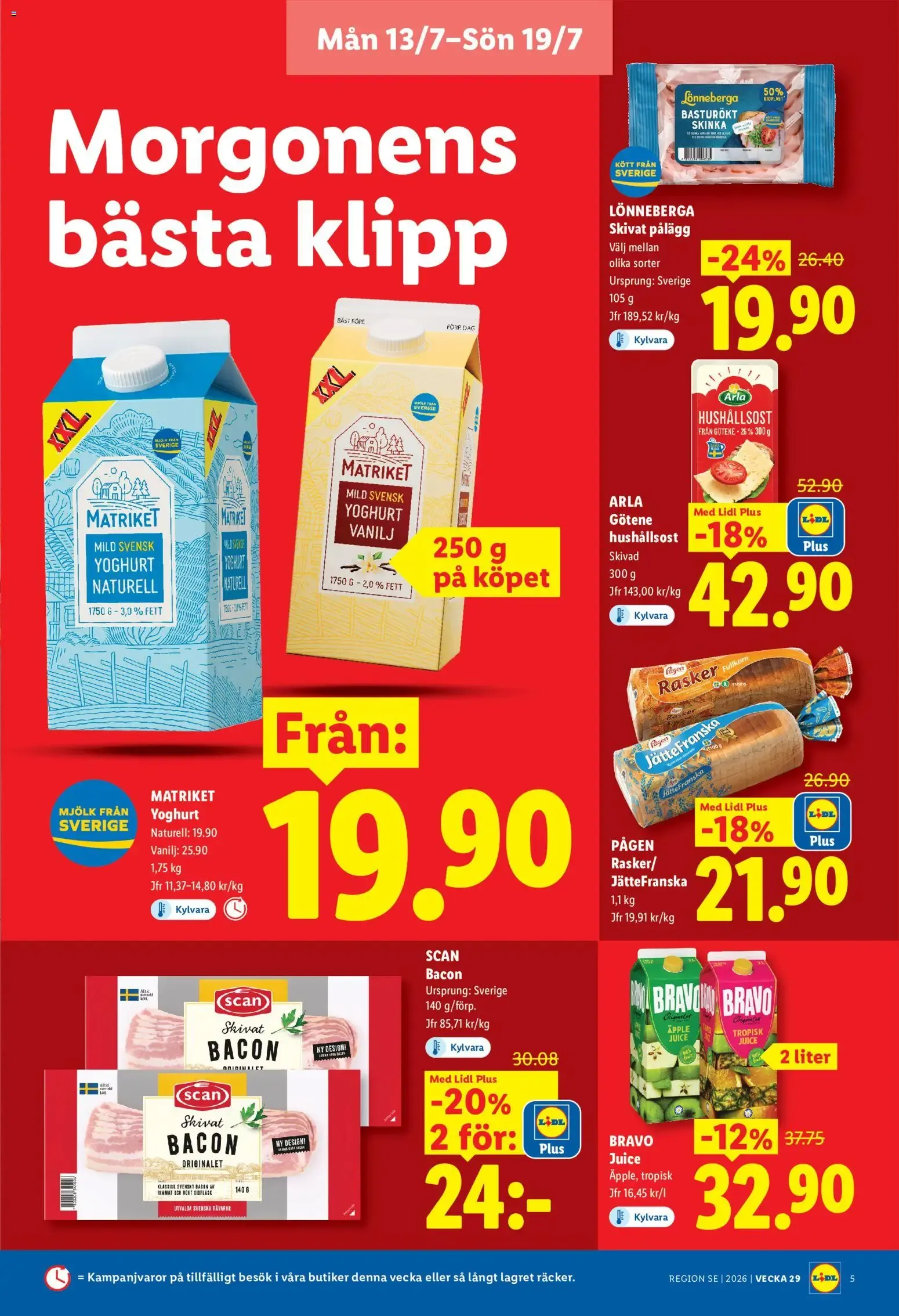 Lidl erbjudanden från 13/07/2026 - 19/07/2026 > Reklamblad nuvarande rabatter från 13 juli till 19 juli 2026 - Reklamblad sidor 5