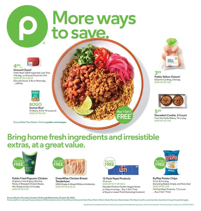 Future Publix flyer valid from Thursday 10/22/2026 to Wednesday 10/28/2026