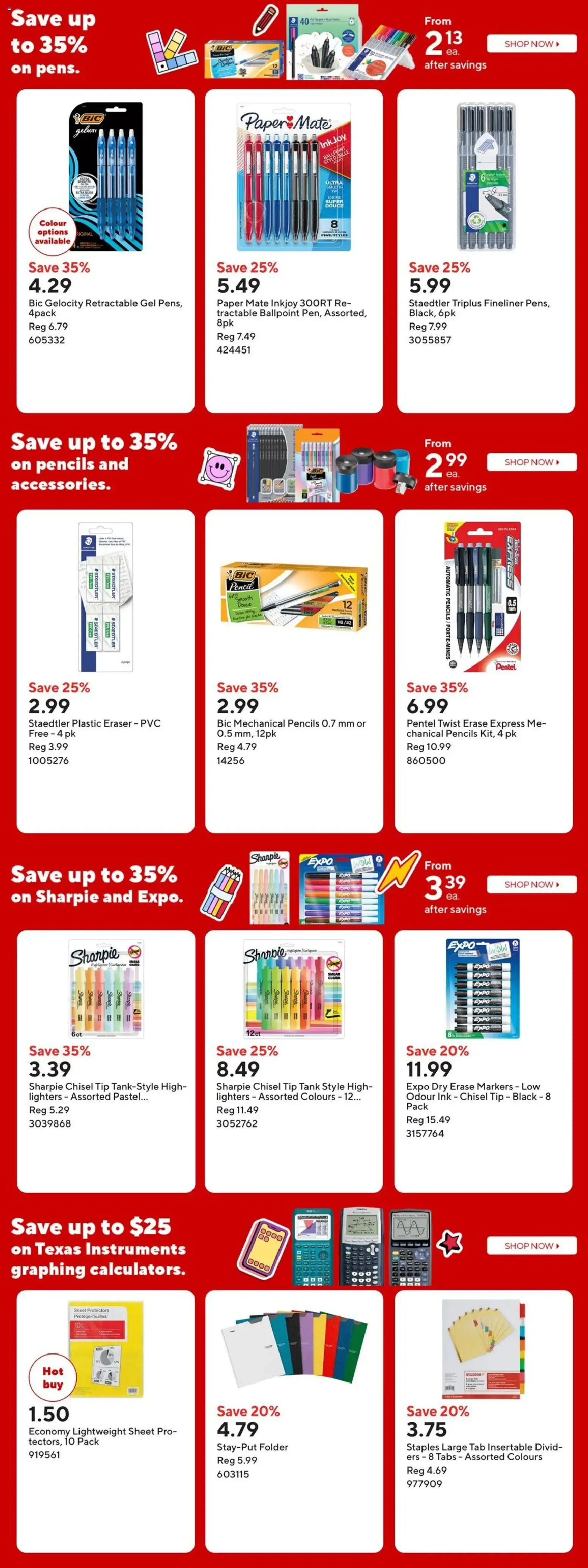 Staples Back to School Flyer from July 27 to July 30 2026 - flyer page 5