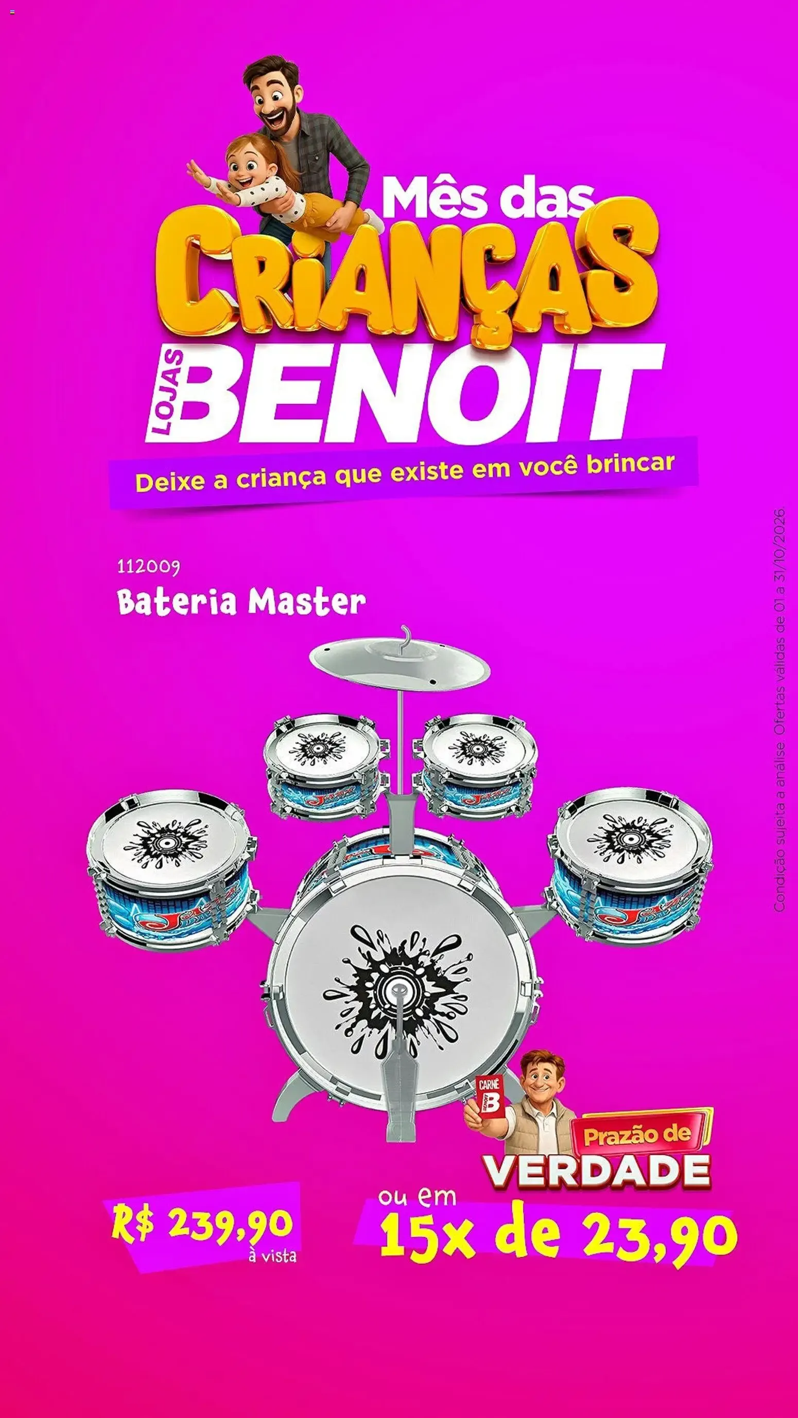Encarte de Mês das Crianças Lojas Benoit - Celular Moto G06 1 de outubro até 31 de outubro 2026 - Pagina 3