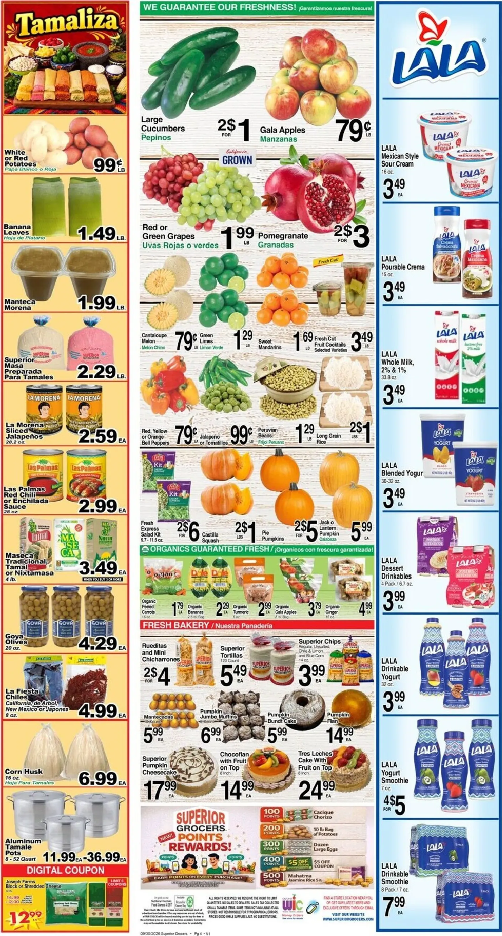 Weekly ad Current Superior Grocers leaflet valid from Wednesday 09/30/2026 to Tuesday 10/06/2026 from September 30 to October 6 2026 - Page 4