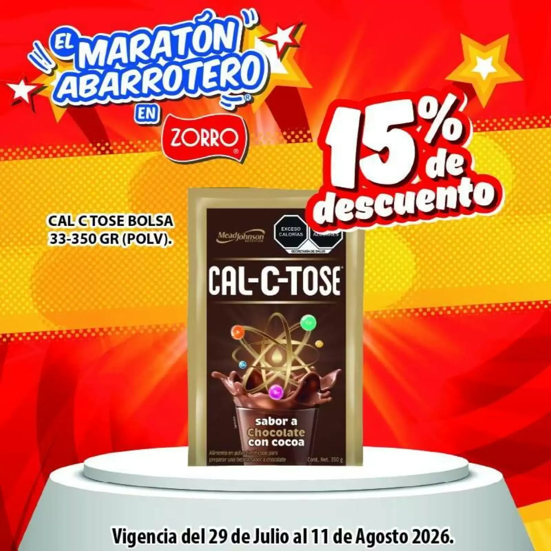 Catálogo de El Maratón Abarrotero en Zorro - 15% de descuento en CAL-C-TOSE 29 de julio al 11 de agosto 2026 - Pagina 1