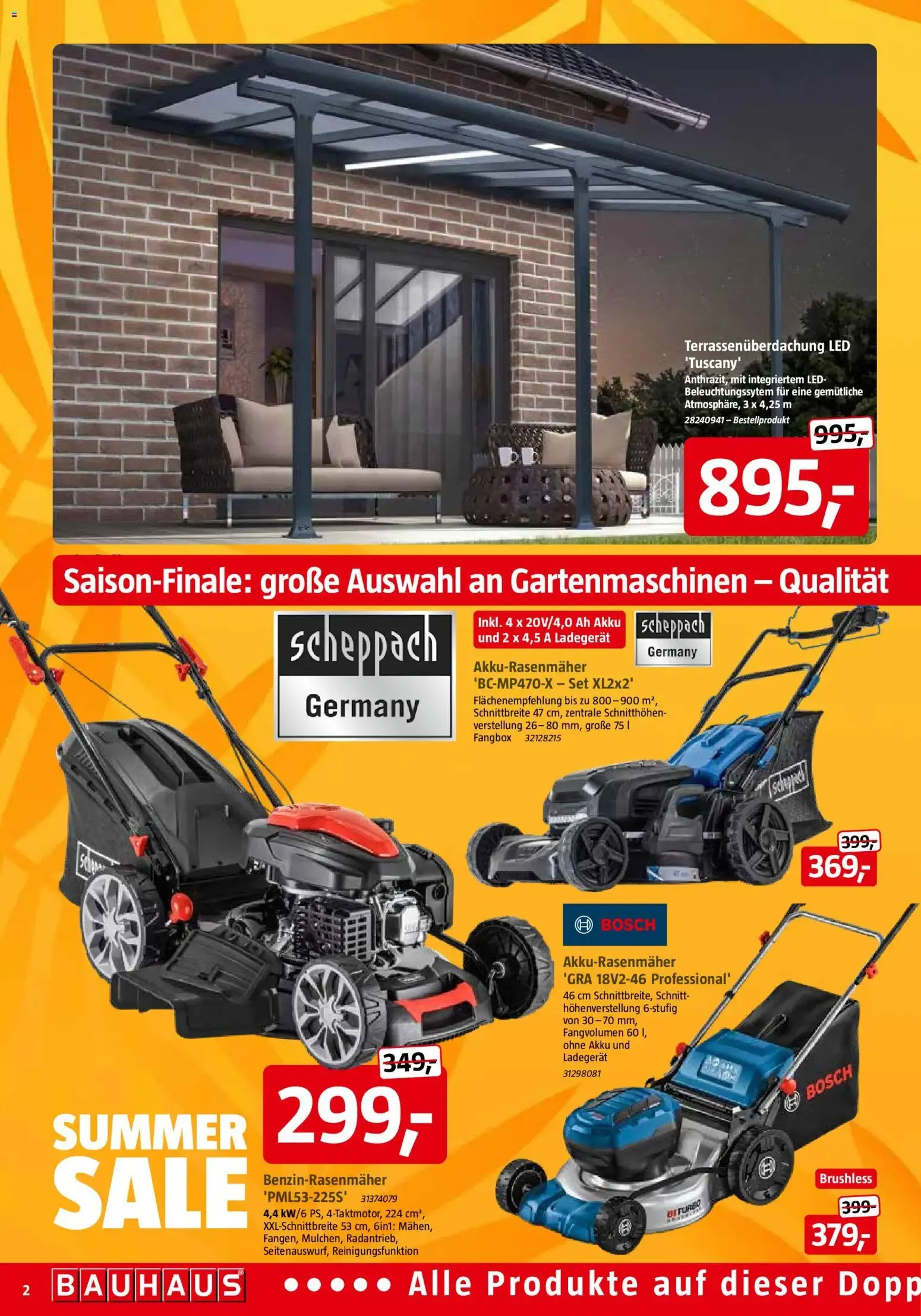 Bauhaus Summer Sale von 18. Juli bis 1. August 2026 - Prospekt seite 2