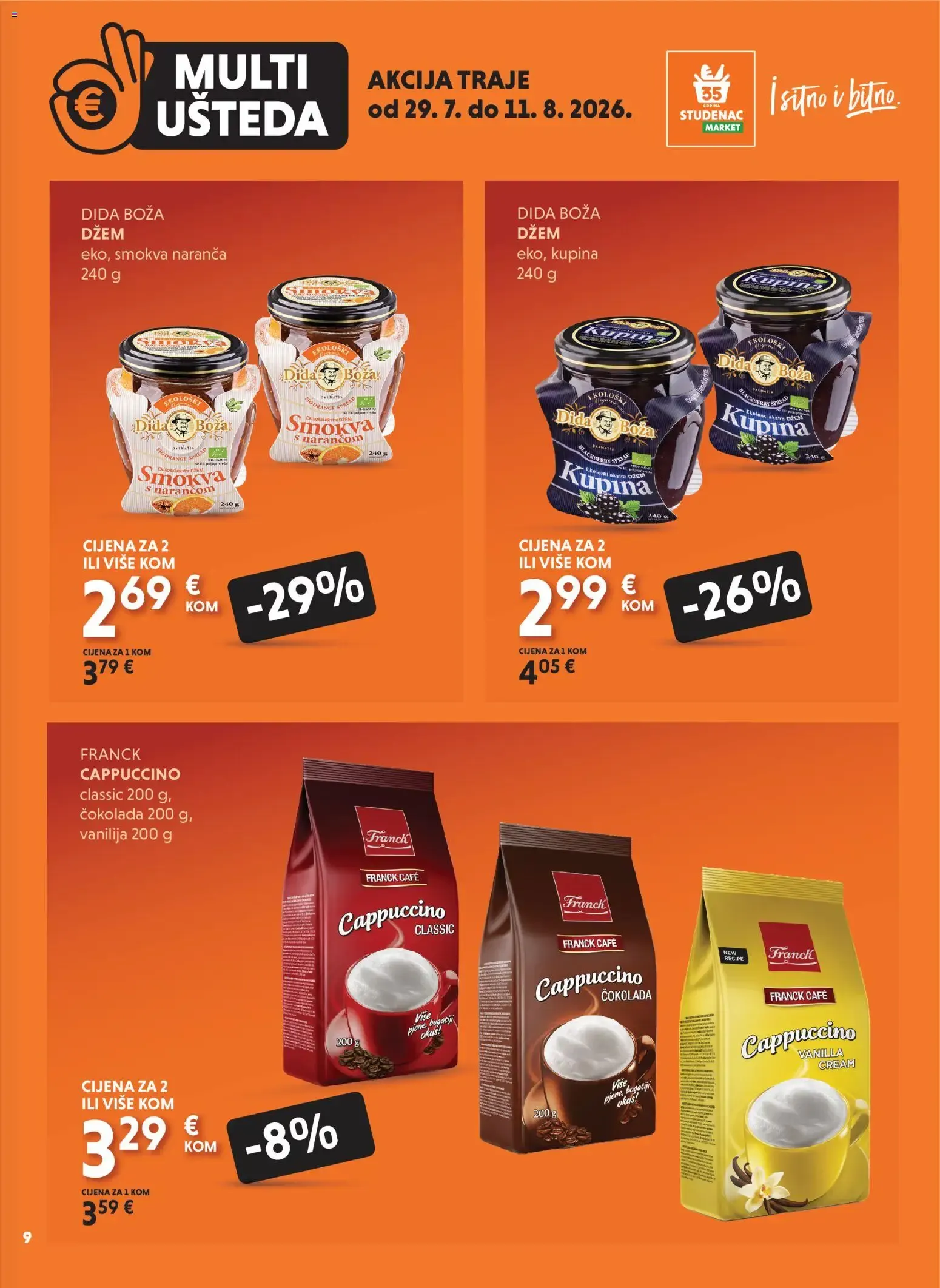 Katalog Multi Ušteda: Uzmi više, plati manje od 29. srpnja do 11. kolovoza 2026. - Pregled Stranica 9