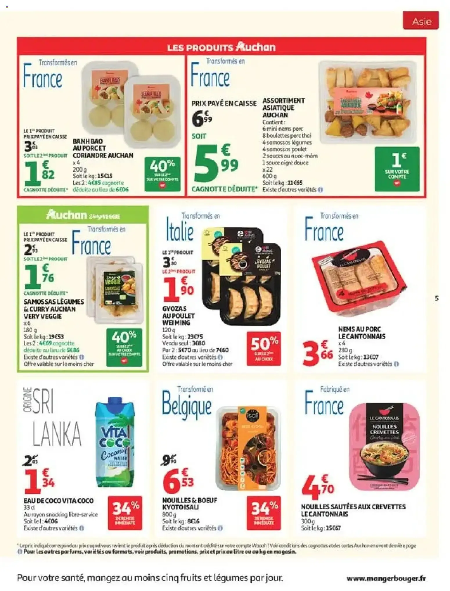 Auchan Saveurs d'Asie hypers à partir du 22/09/2026 - promo en ligne du 22 septembre au 4 octobre 2026 - Catalogue page 5