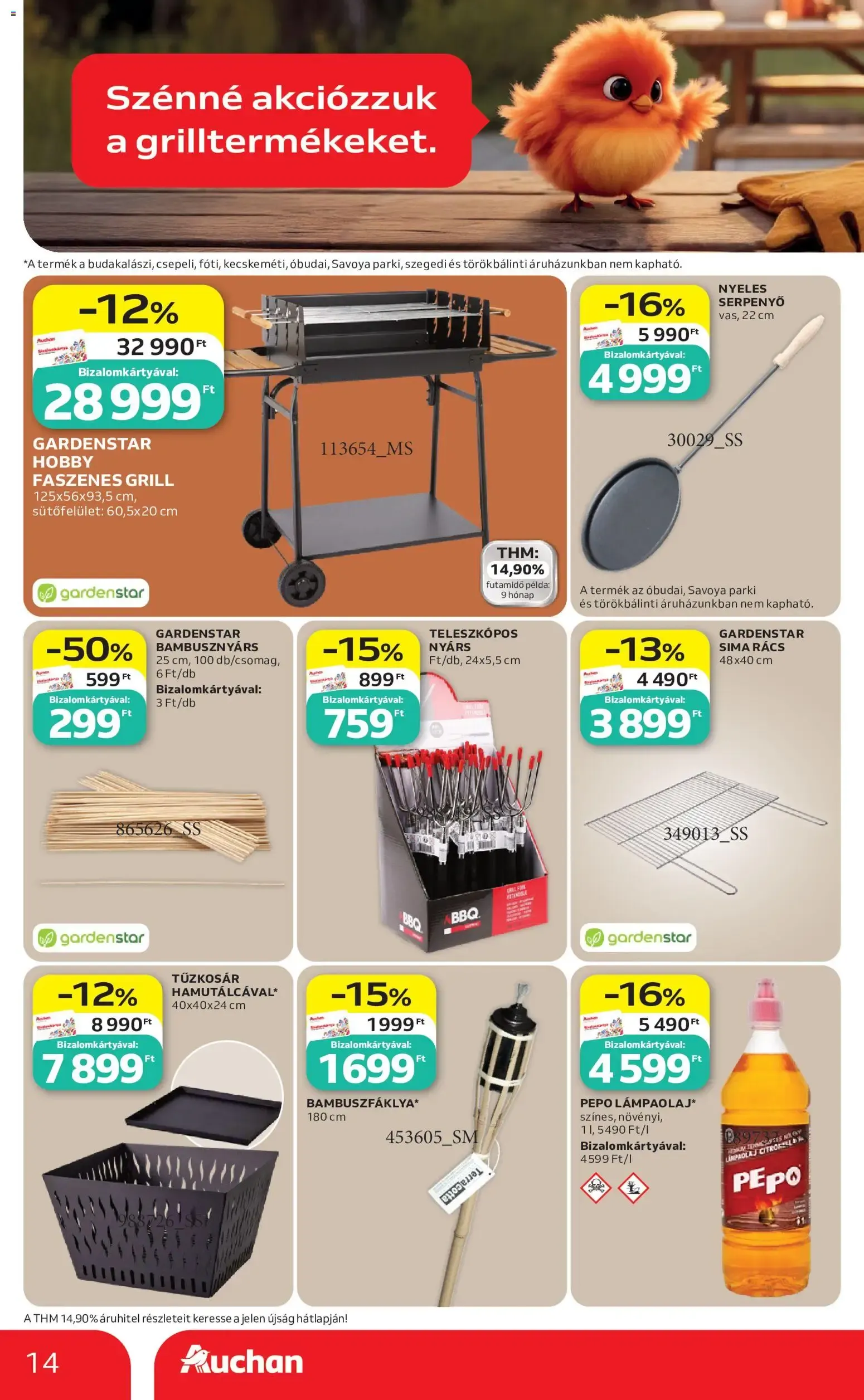 Katalógus Auchan Grill ajánlataink - 2026.06.25. -tól/töl > akció, lapozható szórólap 🛍️ június 25.-tól július 8.-ig 2026. - Oldal 14