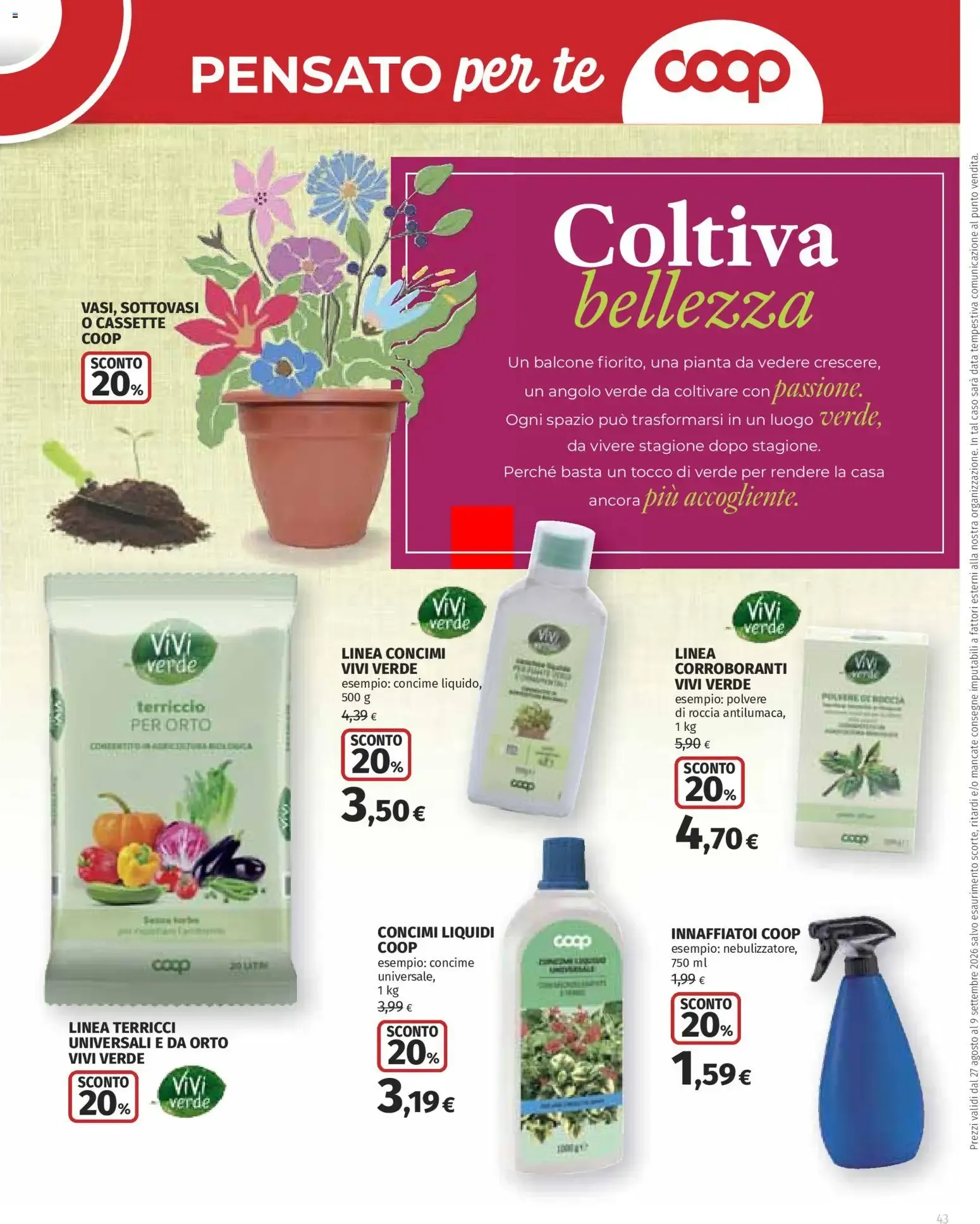 Volantino COOP Anteprima dal 27/08/2026 > NUOVO Promozioni da 27 agosto a 9 settembre di 2026 - Pagina del volantino 43