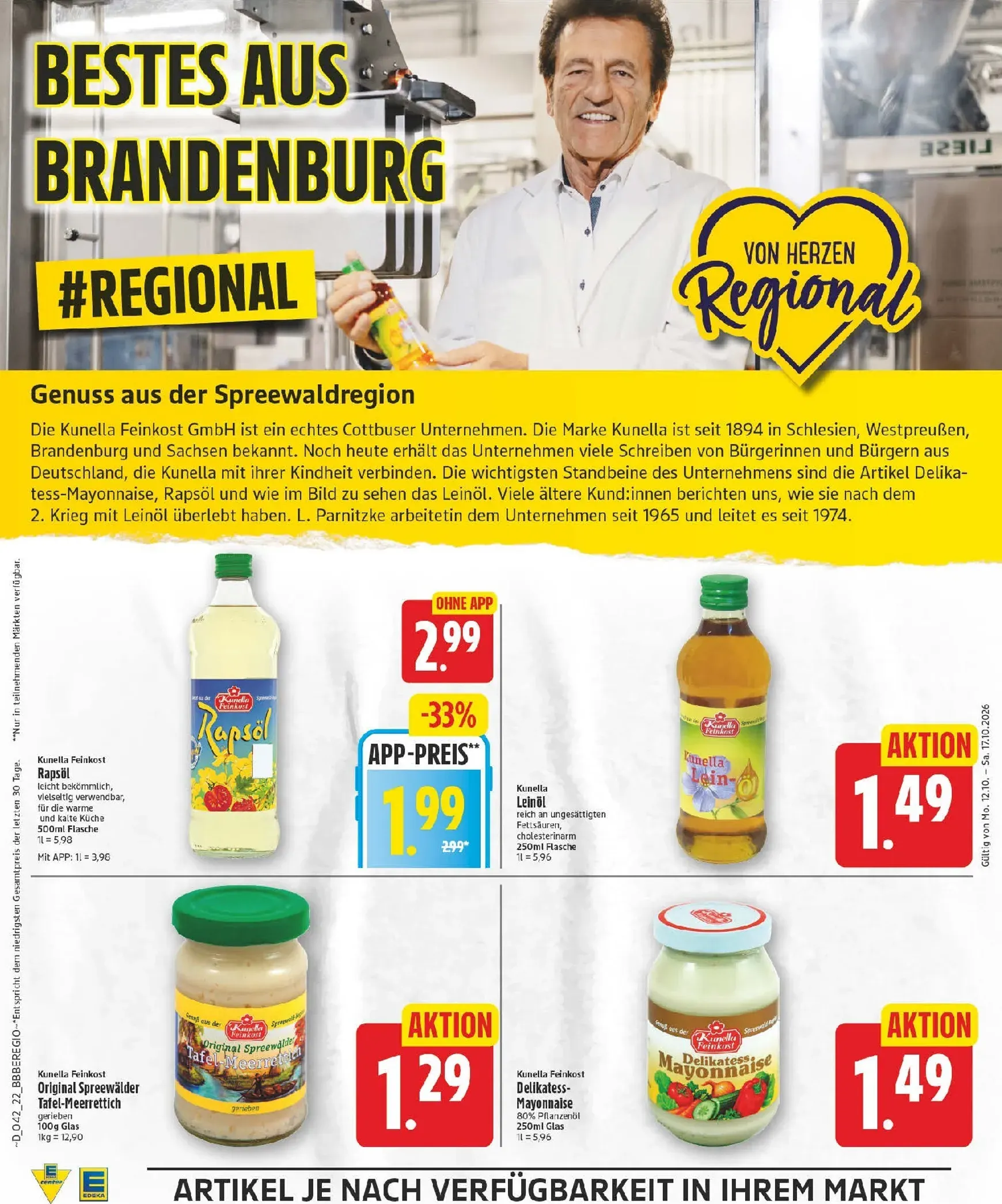 Edeka Prospekt nächste Woche – von Montag 12.10.2026 bis Samstag 17.10.2026 von 12. Oktober bis 17. Oktober 2026 - Prospekt seite 22