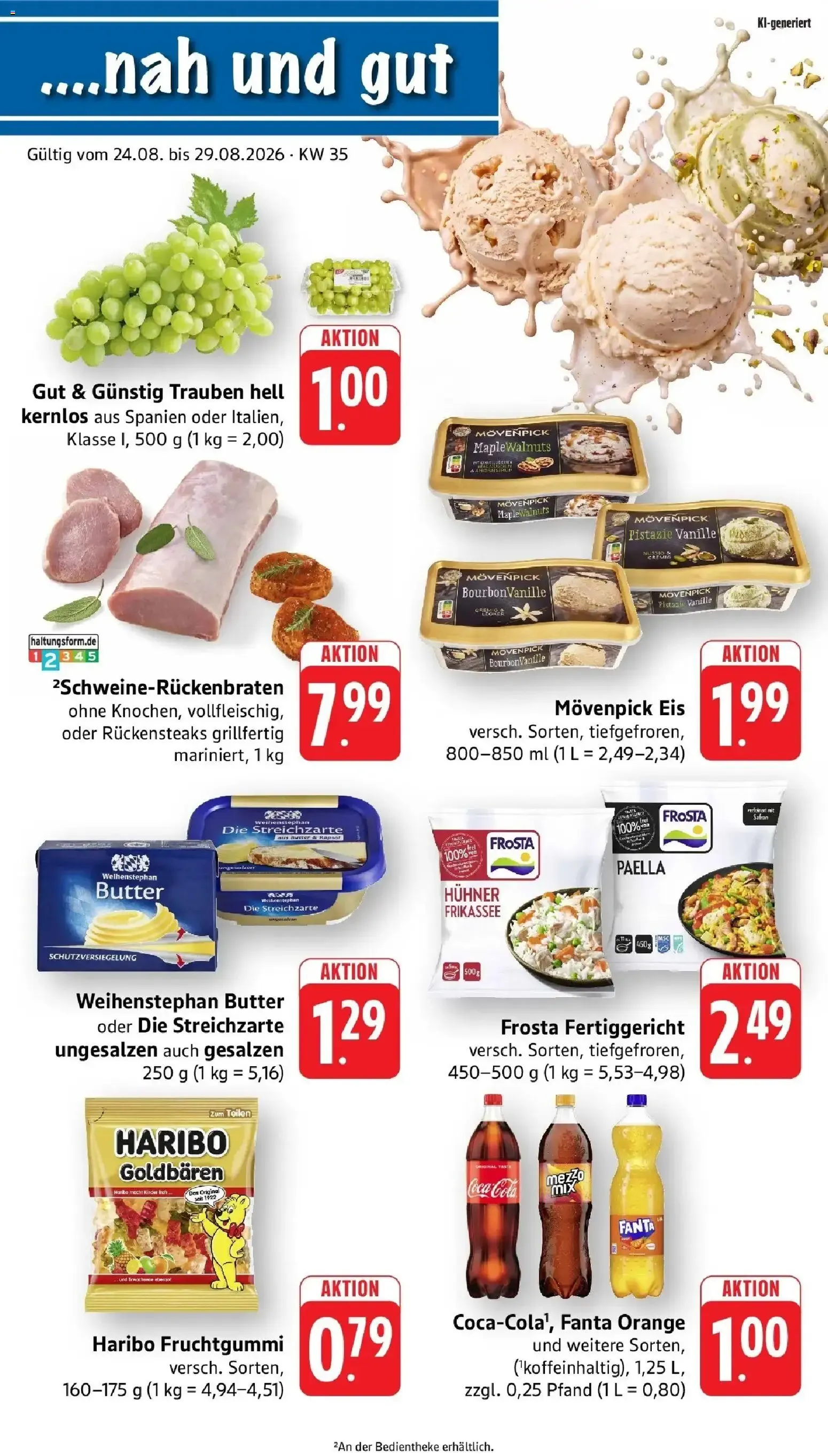 nah & gut Prospekt Offenburg-Zunsweier (ab 24.08.2026) zum Blättern von 24. August bis 29. August 2026 - Prospekt seite 1