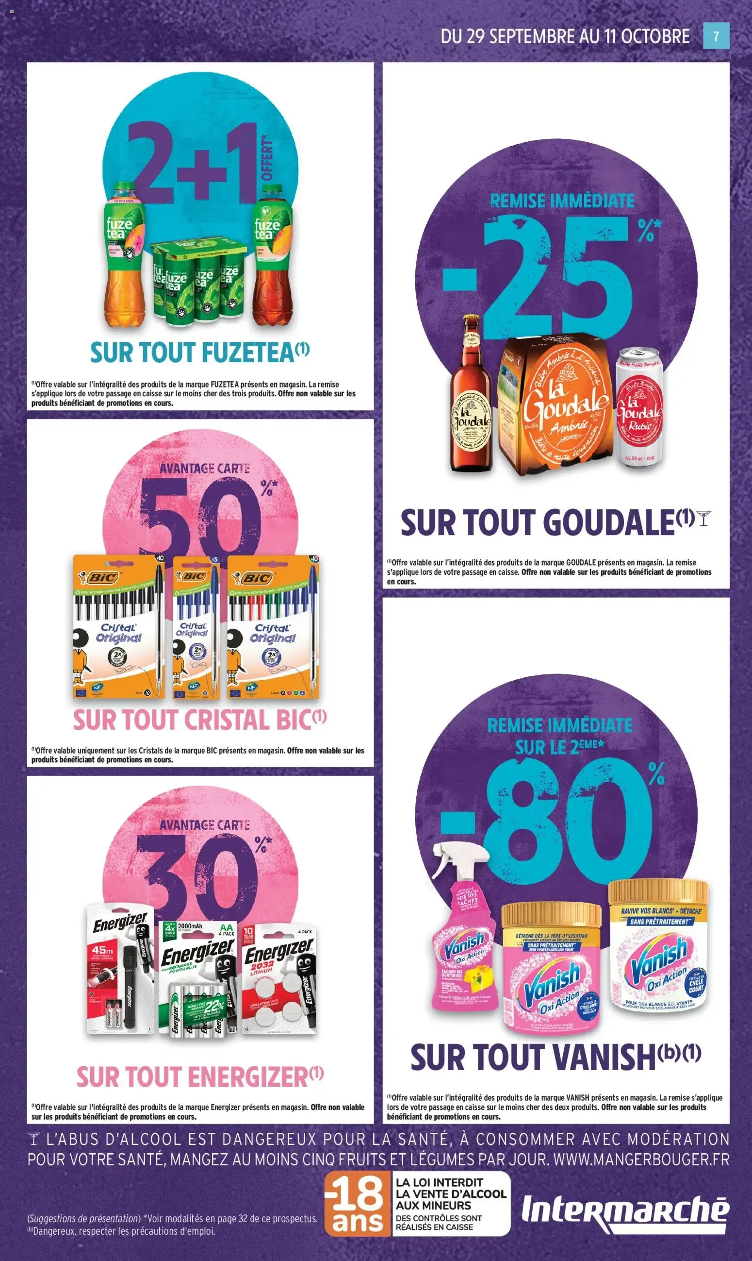 Intermarché - Anniversaire: 100% remboursés en bons d'achat du 29 septembre au 11 octobre 2026 - Catalogue page 7