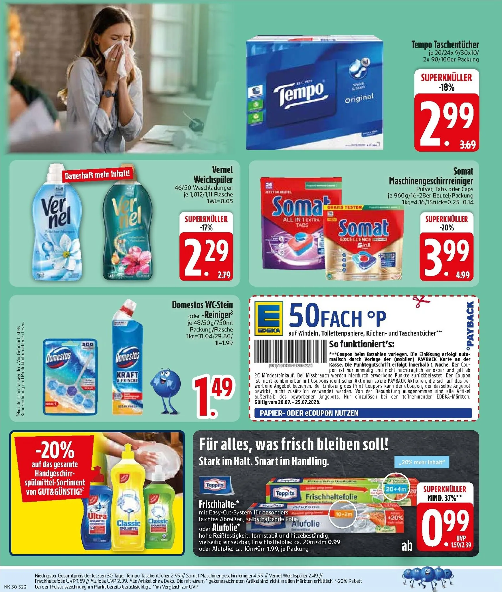 Edeka - Wochenangebote Prospekt – von Montag 20.07.2026 bis Samstag 25.07.2026 von 20. Juli bis 25. Juli 2026 - Prospekt seite 22