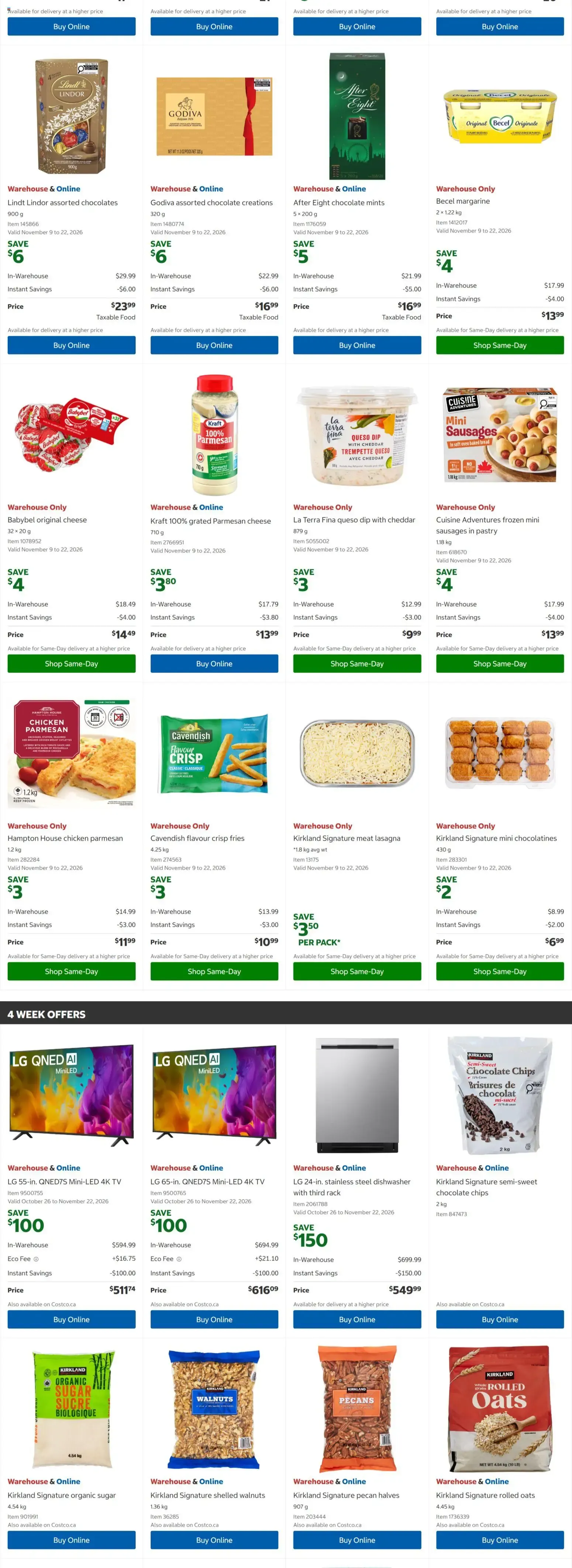 Costco weekly flyer from Oct 26, 2026 > weekly specials & deals from October 26 to November 8 2026 - flyer page 3