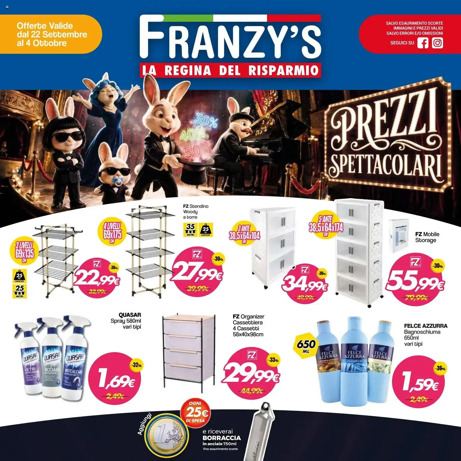 Franzy's volantino dal 22/09/2026 - online Offerte da 22 settembre a 4 ottobre di 2026 - Pagina del volantino 1