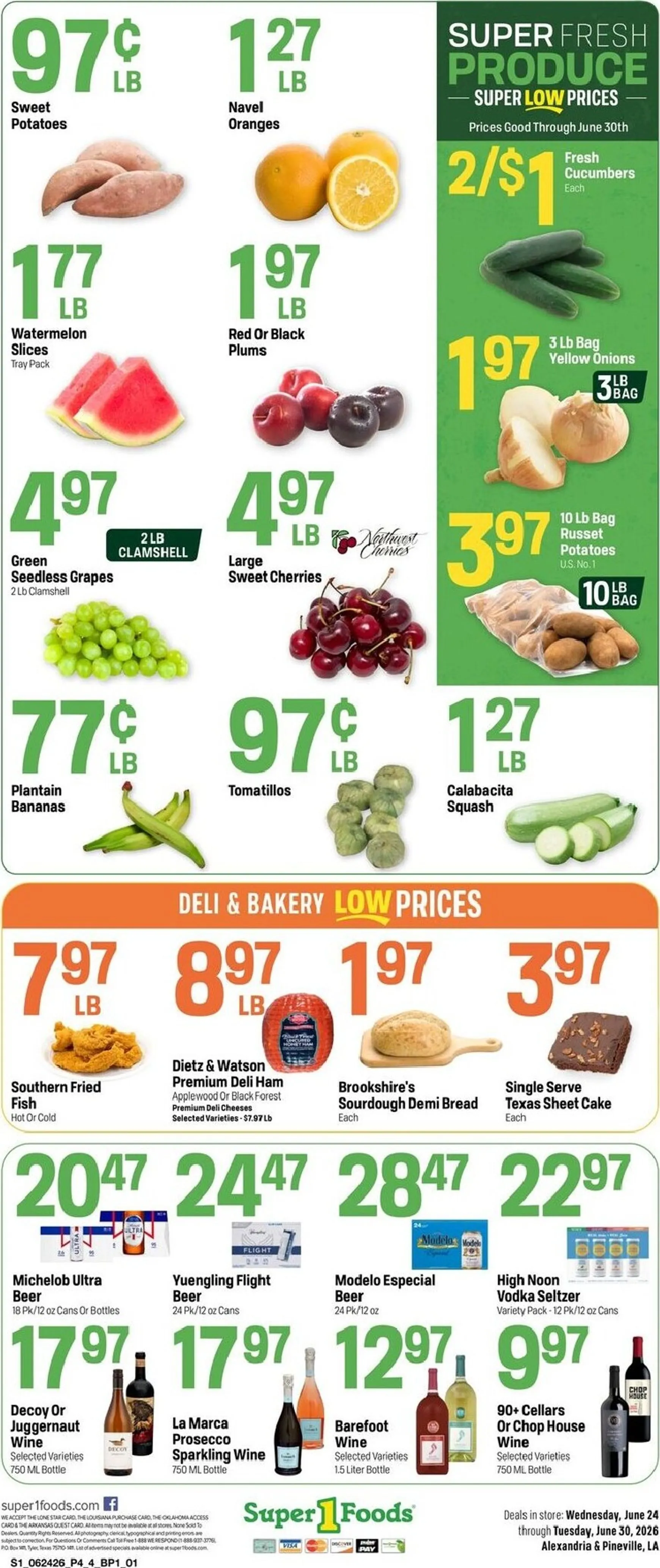 Weekly ad Current Super 1 Foods leaflet valid from Wednesday 06/24/2026 to Tuesday 06/30/2026 from June 24 to June 30 2026 - Page 4