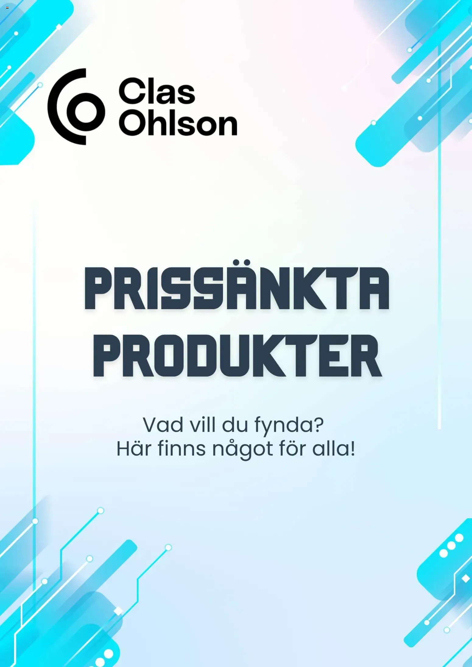 Clas Ohlson: Prissänkta Produkter från 1 oktober till 15 oktober 2026 - Reklamblad sidor 1