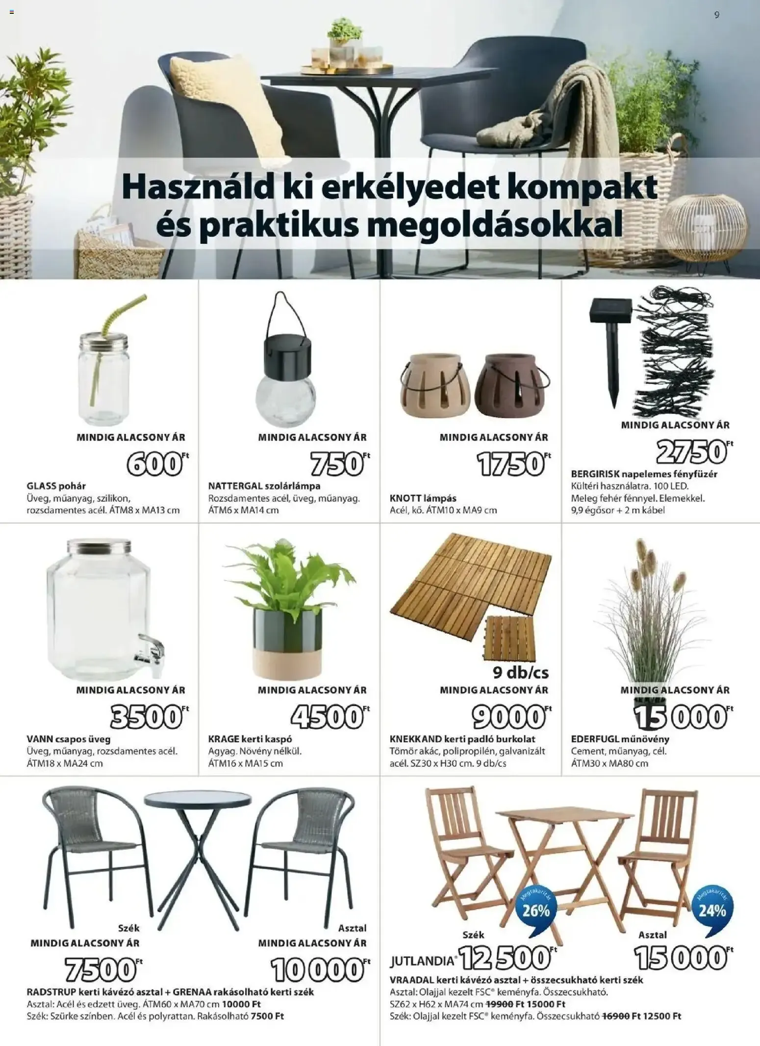 Katalógus JYSK aktuális akciós újság - 2026.06.03. -tól/töl > akció, lapozható szórólap 🛍️ június 3.-tól június 21.-ig 2026. - Oldal 9