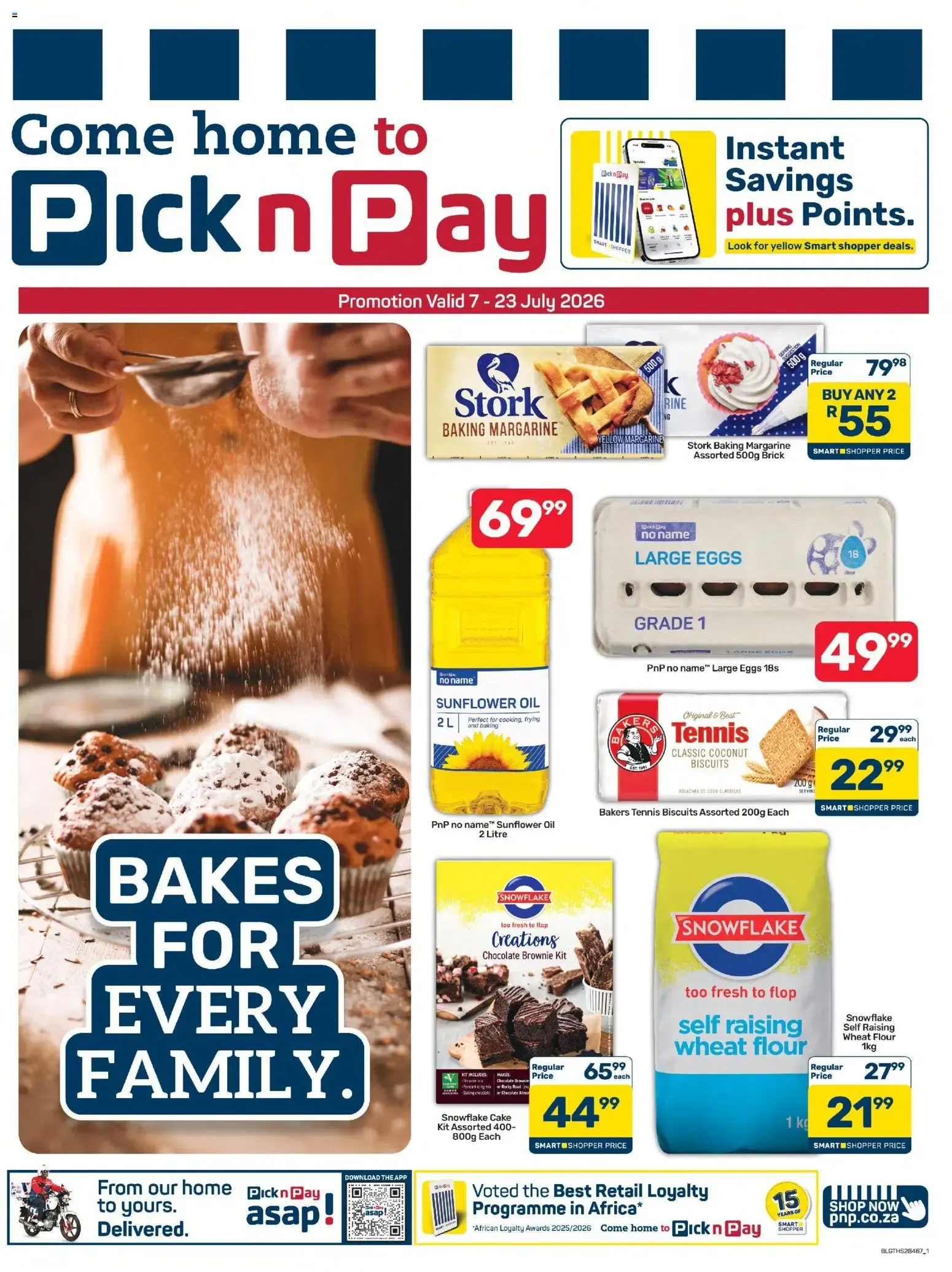 Pick n Pay - Bakes for Every Family from 7 July to 23 July 2026 - Catalogue Page 1