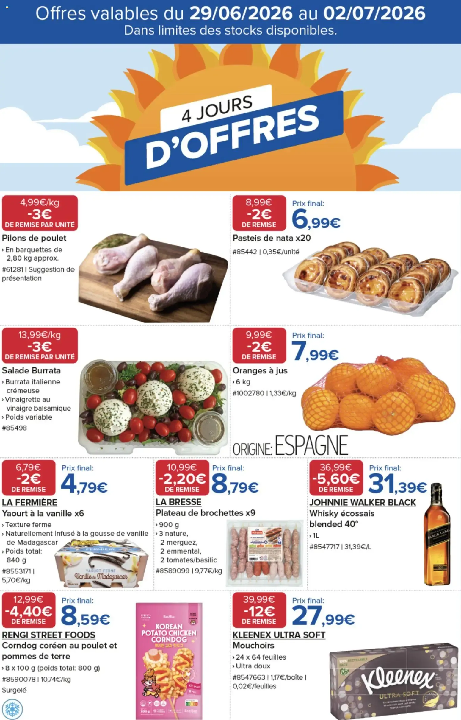Costco 4 jours d'offres à partir du 29/06/2026 - promo en ligne du 29 juin au 2 juillet 2026 - Catalogue page 1