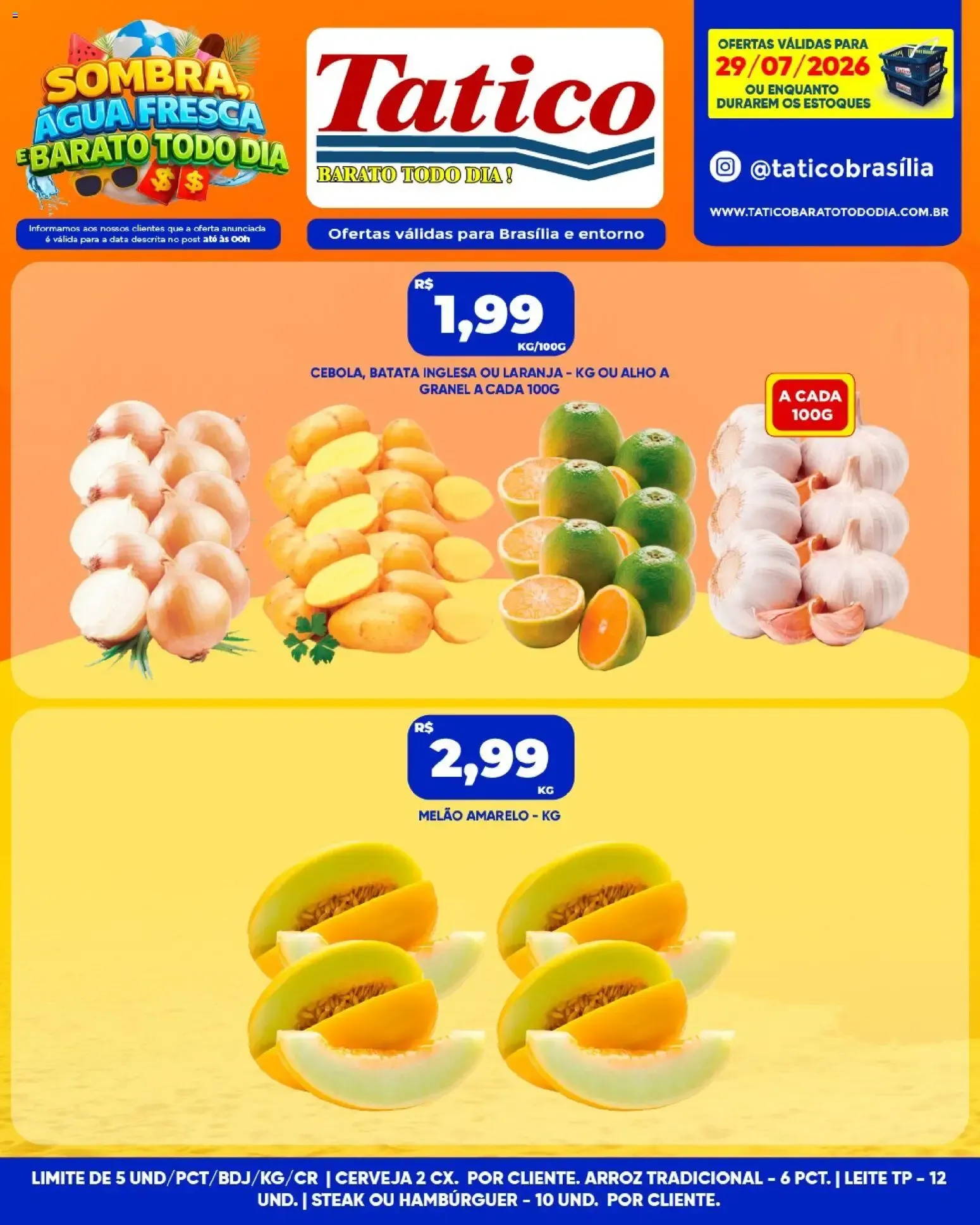 Encarte de Tatico ofertas do Dia de 29/07/2026 | Promoções Online 29 de julho até 29 de julho 2026 - Pagina 1