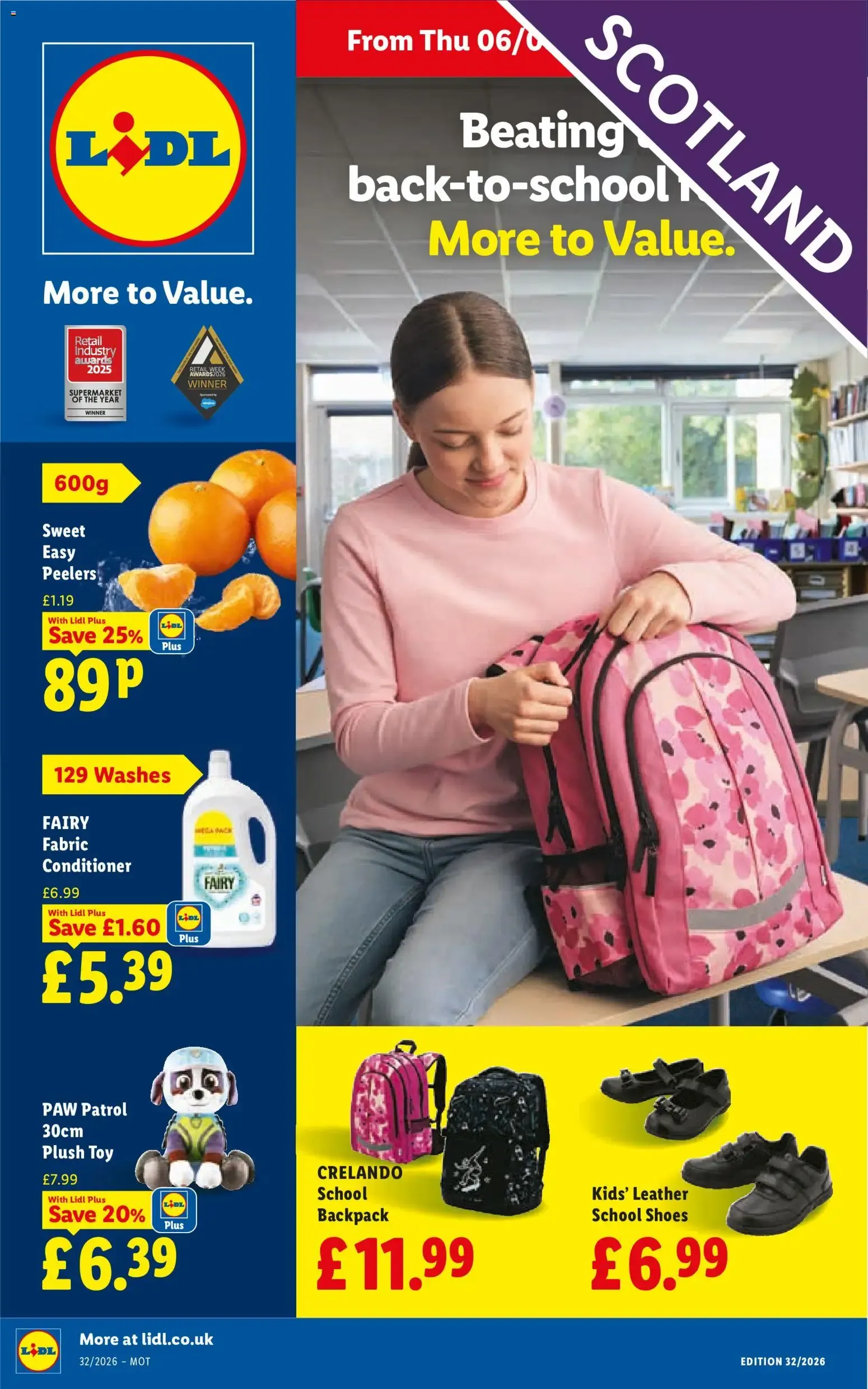 Lidl Scotland: Ofertas para la Vuelta al Cole from 6 August to 12 August 2026 - Catalogue Page 1