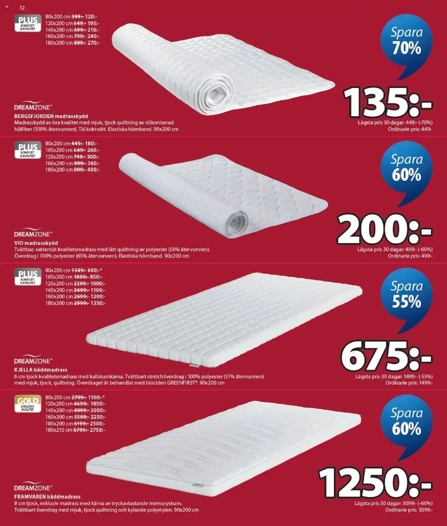 JYSK REA: Spara hasta 70% från 29 juni till 26 juli 2026 - Reklamblad sidor 12