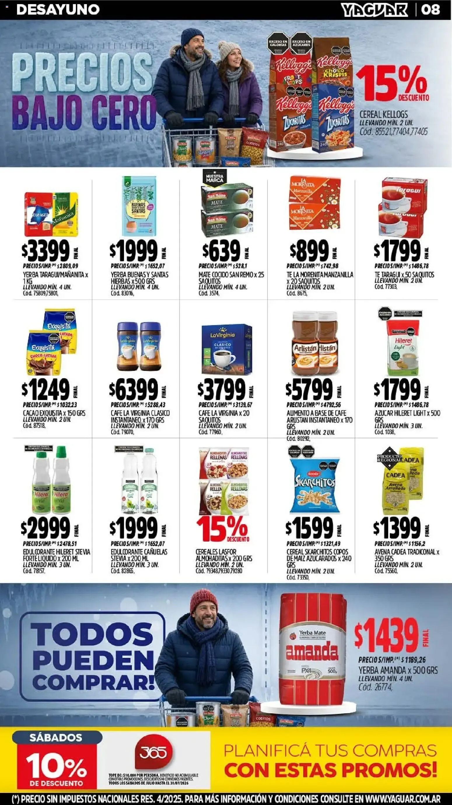 Ofertas de Mayorista Yaguar - Precios Bajo Cero 20 de julio al 25 de julio 2026 - Página 8 del catálogo