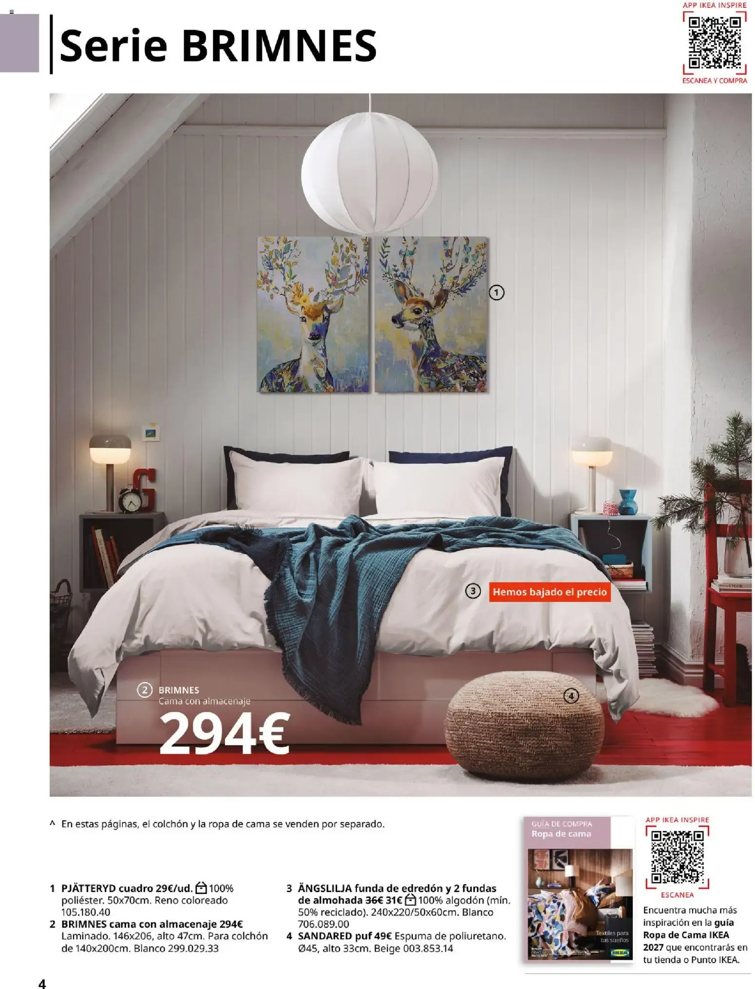Catálogo de IKEA - Guía de Compra Muebles para el Dormitorio 1 de septiembre al 31 de enero 2027 - Página 4