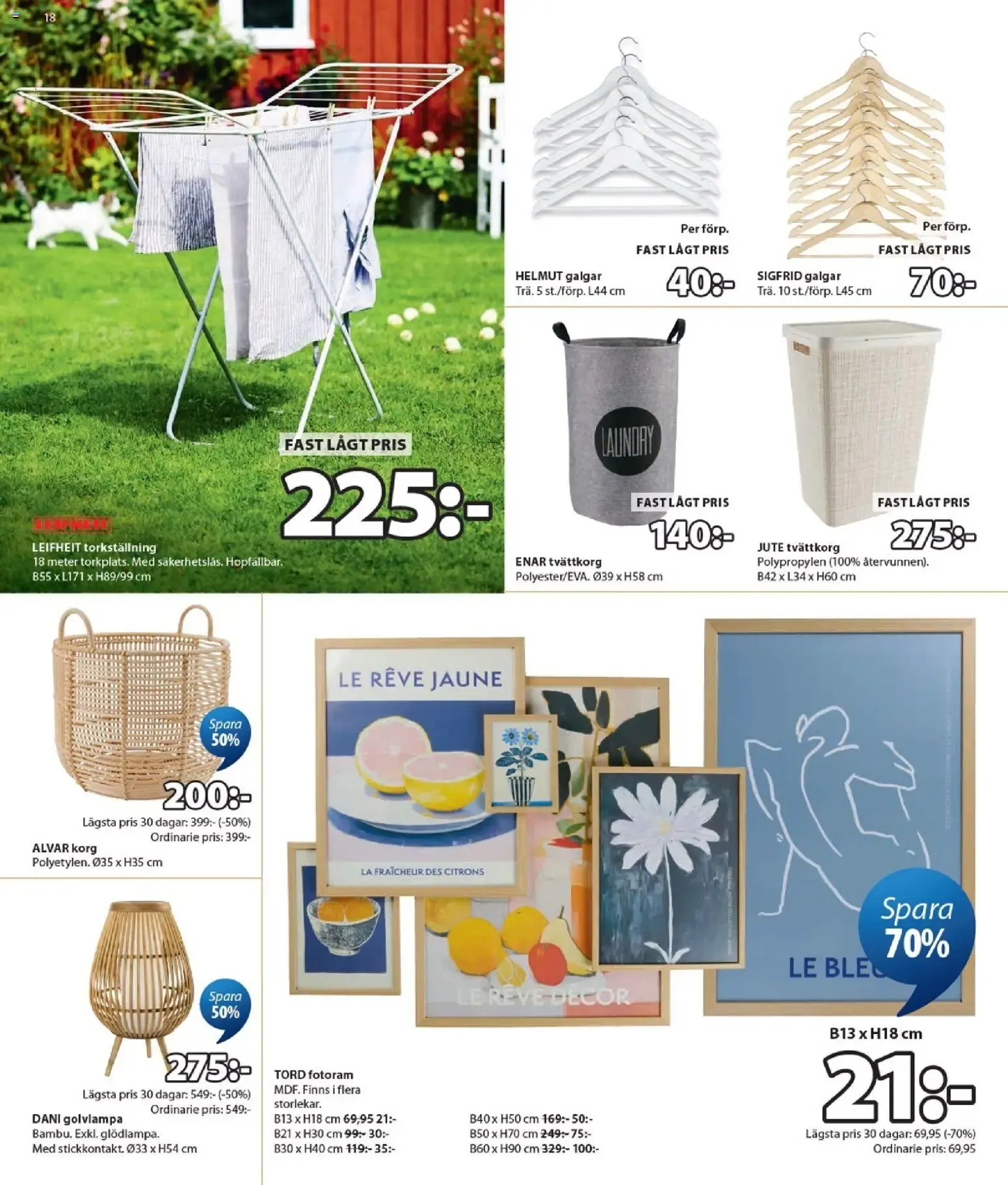 JYSK REA: Spara hasta 70% från 29 juni till 26 juli 2026 - Reklamblad sidor 18