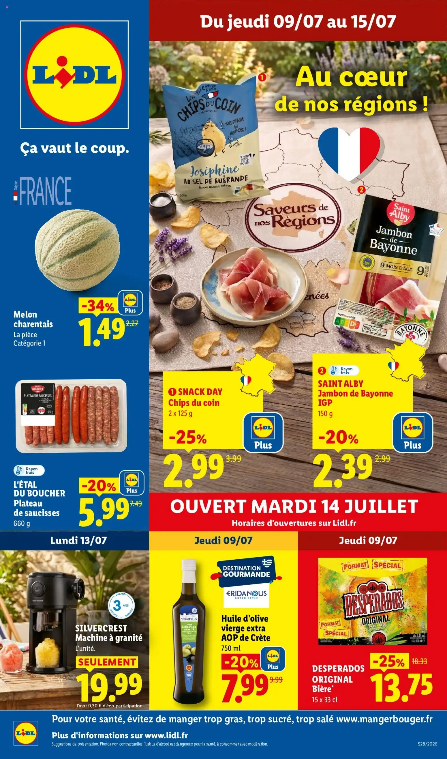 LIDL - Au cœur de nos régions! du 9 juillet au 15 juillet 2026 - Catalogue page 1