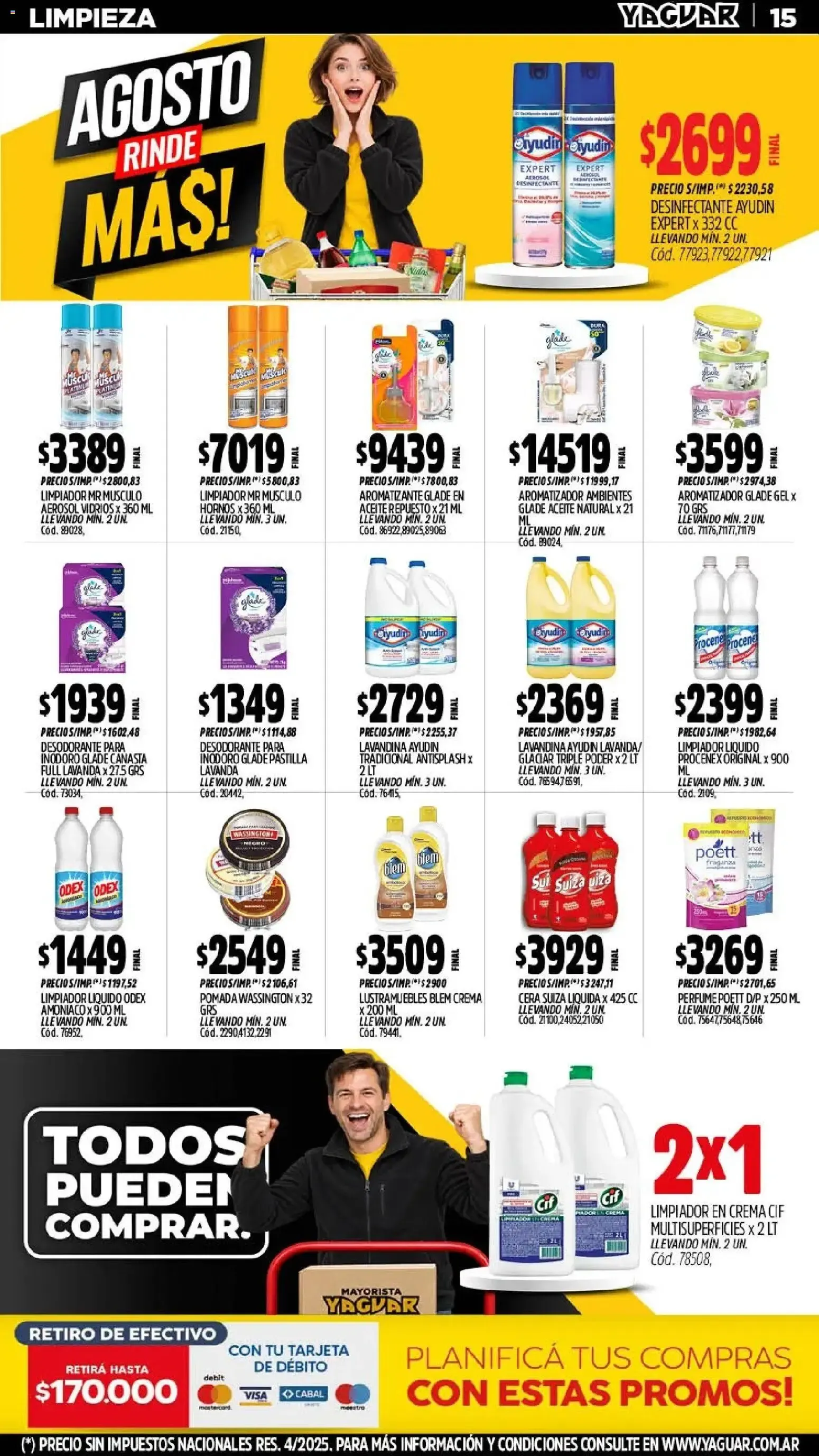 Ofertas de Mayorista Yaguar Agosto Rinde Más! 24 de agosto al 30 de agosto 2026 - Página 15 del catálogo
