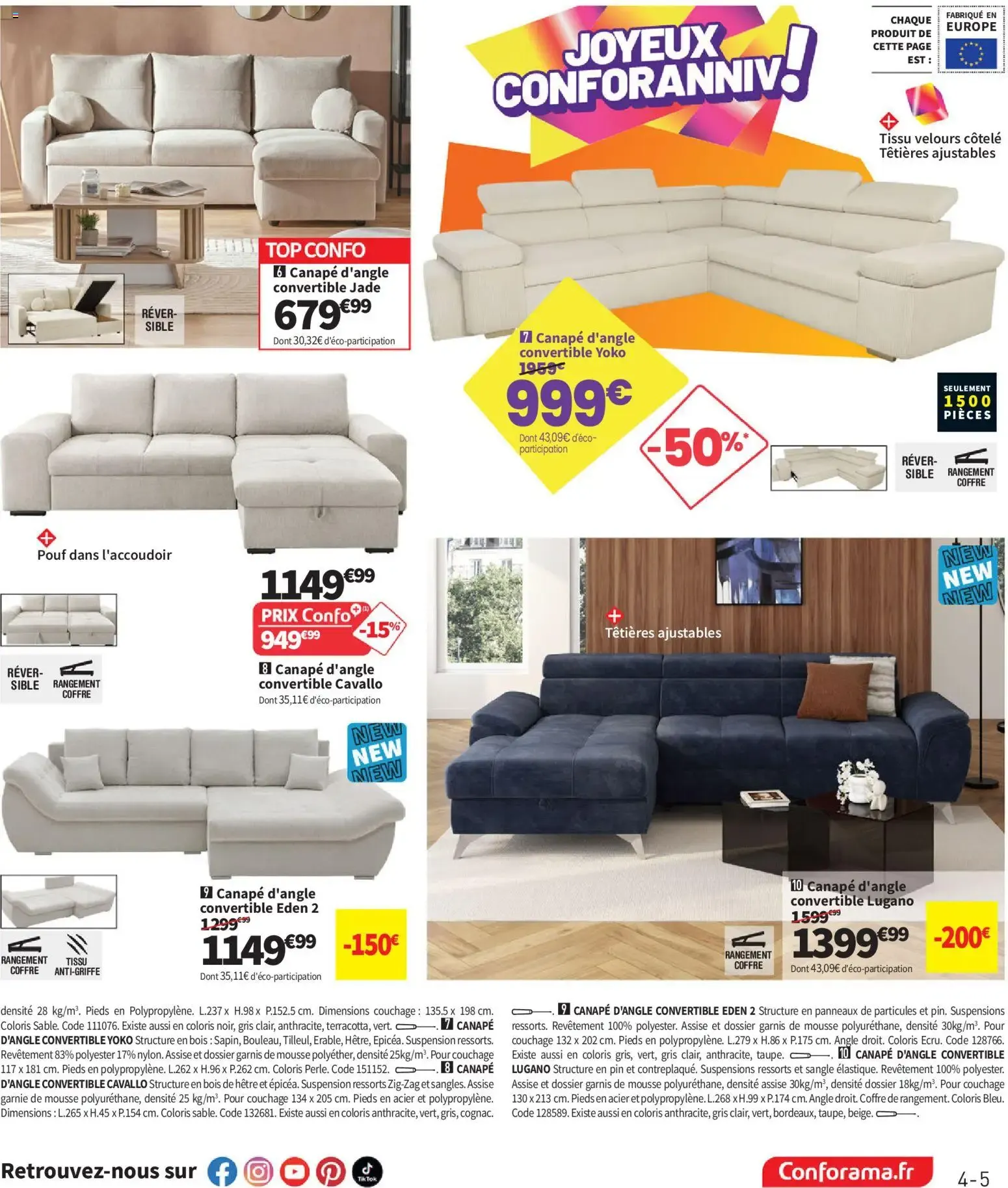 Conforama catalogue à partir du 25/08/2026 - promo en ligne du 25 août au 28 septembre 2026 - Catalogue page 5
