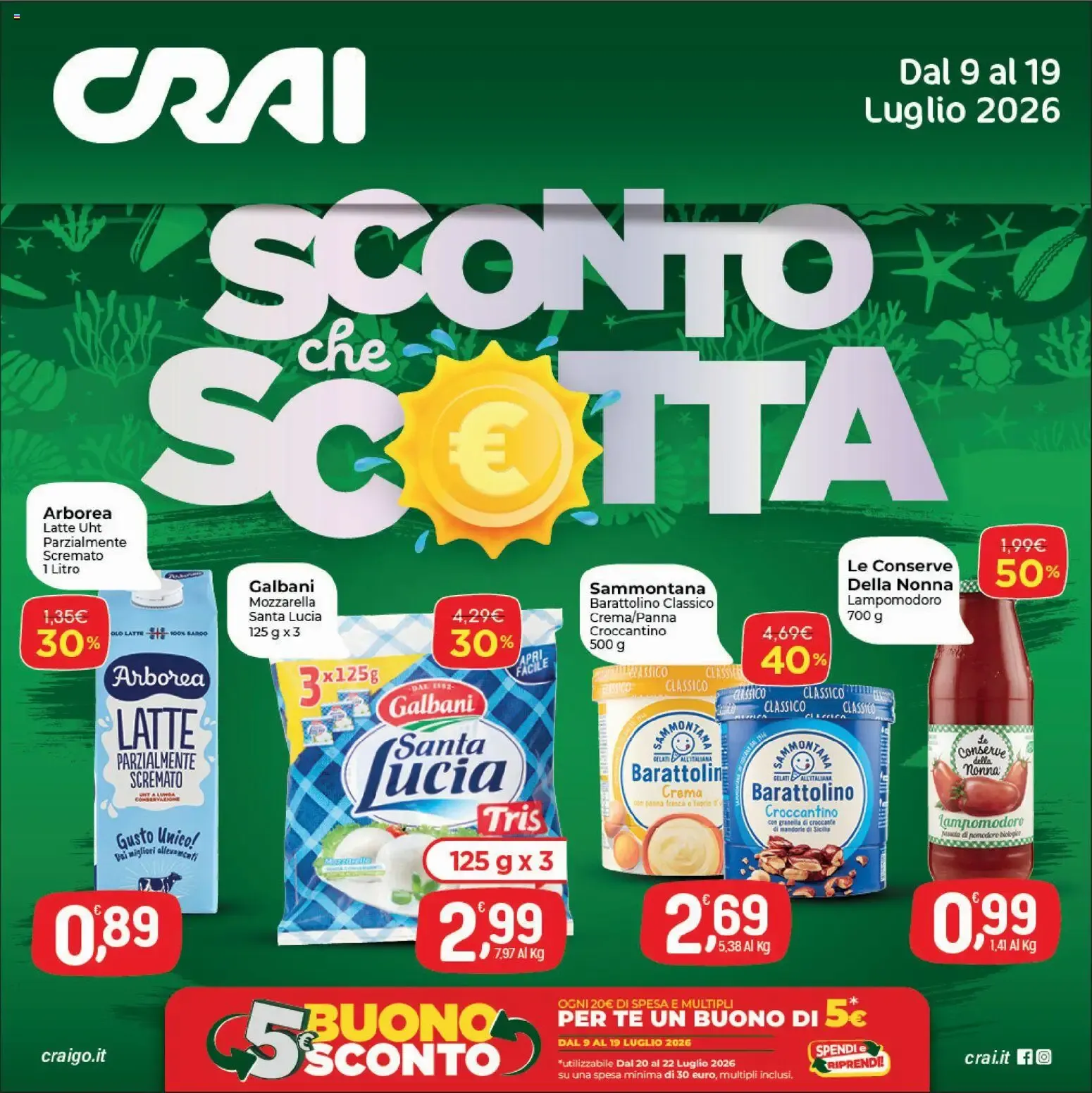 CRAI SCONTO che SCOTTA da 9 luglio a 19 luglio di 2026 - Pagina del volantino 1