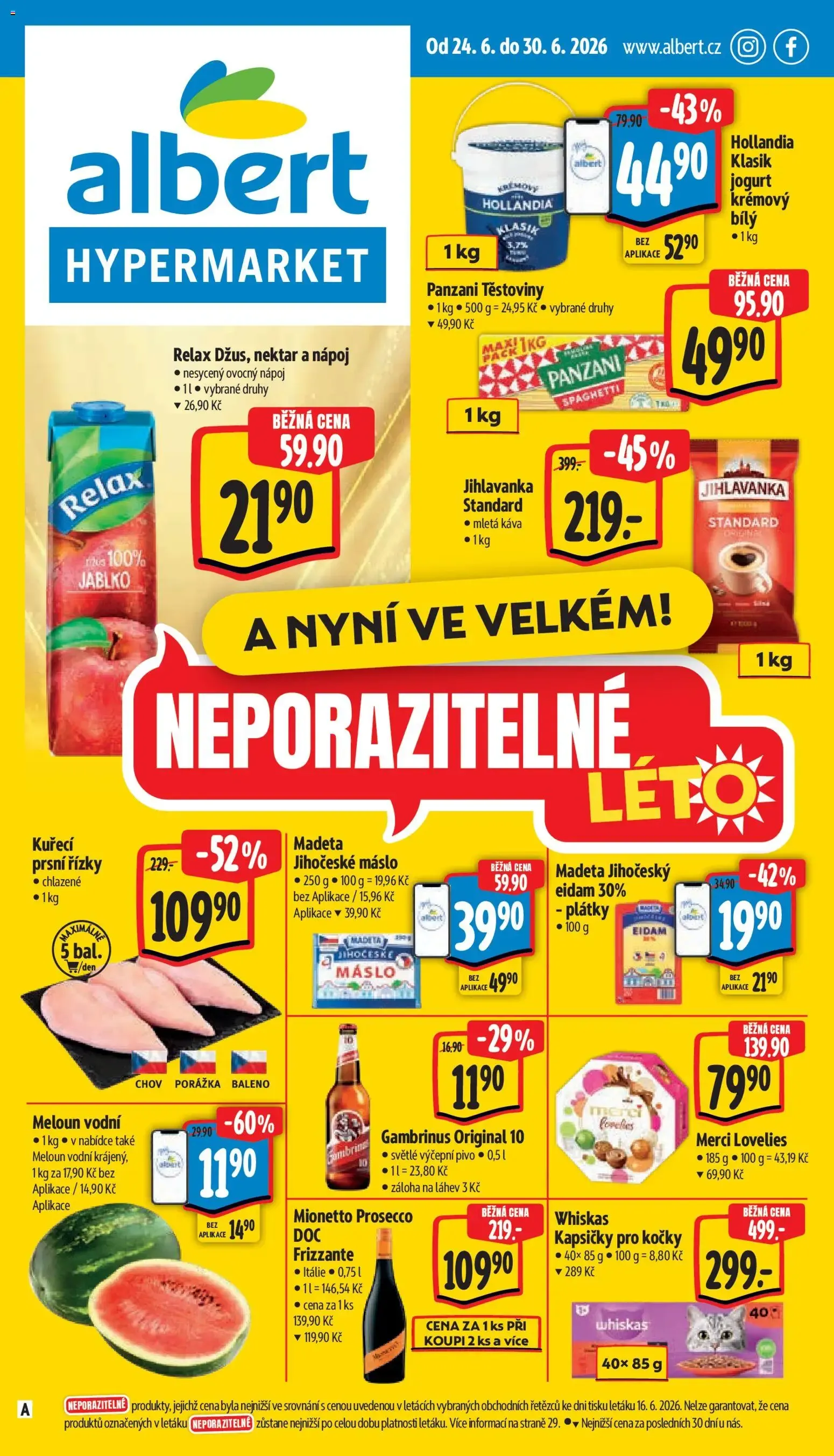 Albert leták - Hypermarket od 24.06.2026 - Akční leták - 24. června 30. června 2026 - Page 1