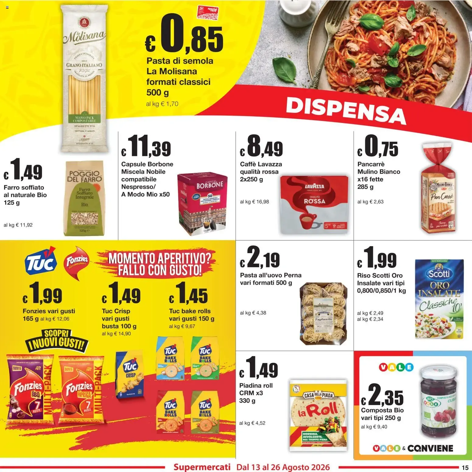 Sì con Te volantino dal 13/08/2026 - online Offerte da 13 agosto a 26 agosto di 2026 - Pagina del volantino 15