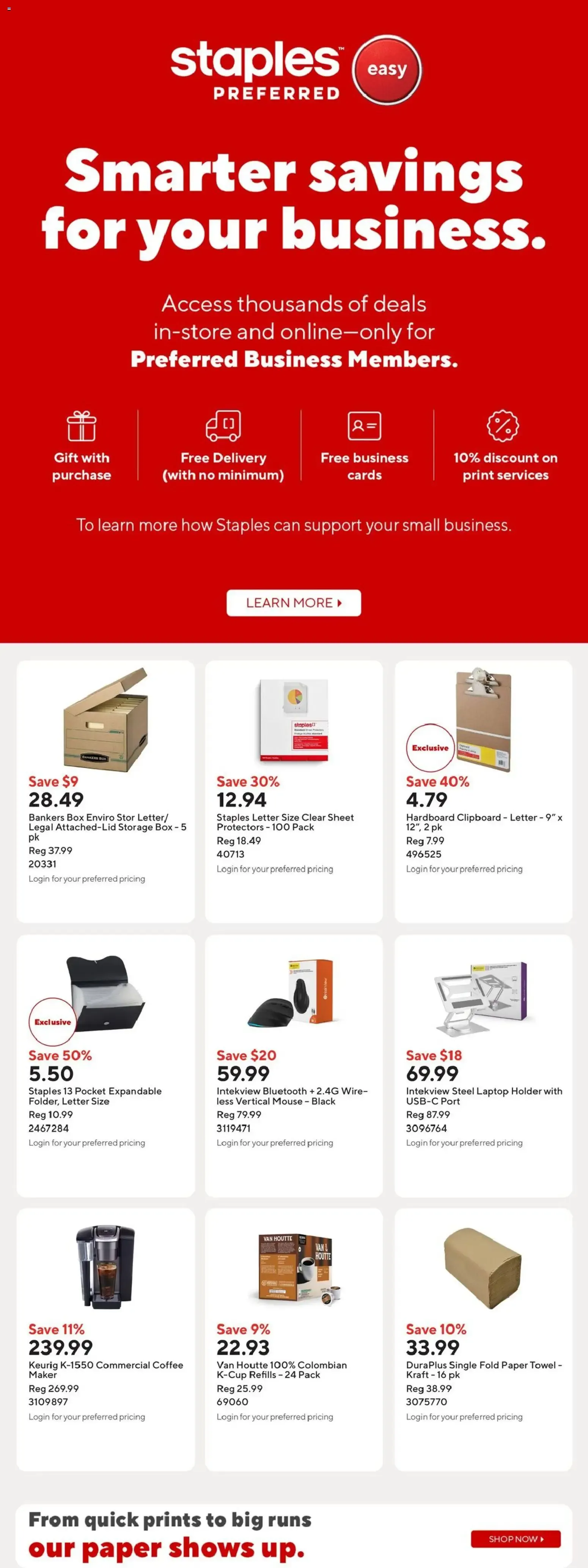 Staples easy 3 days to save. from June 26 to June 28 2026 - flyer page 16