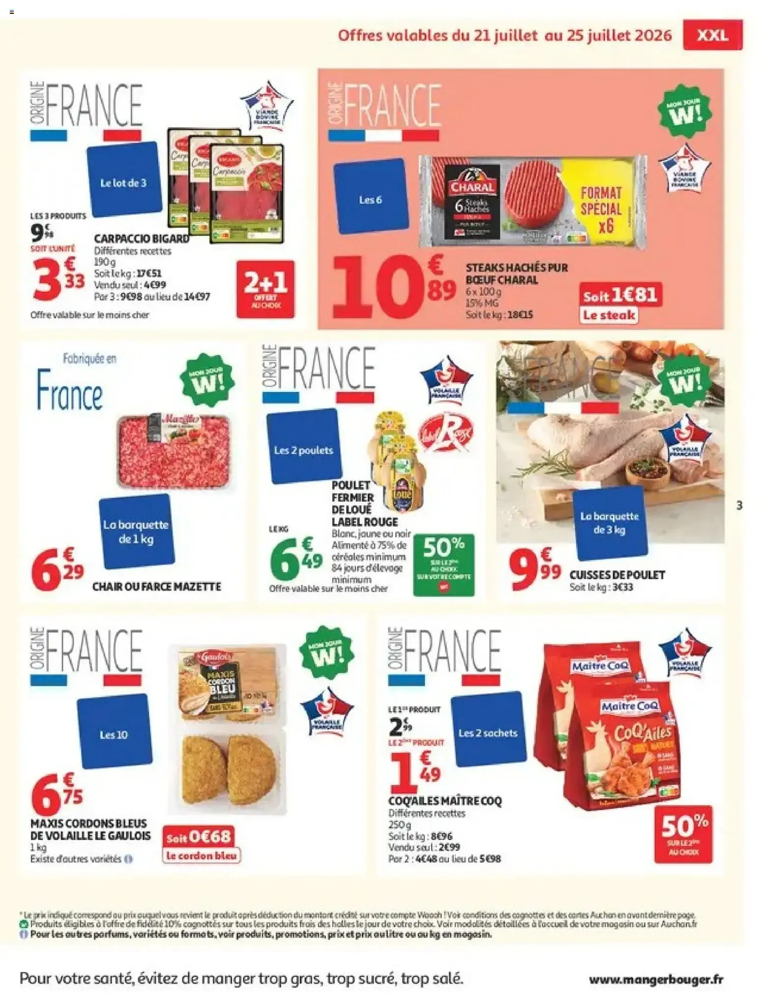 Auchan Promos XXL, rentrée à partir du 21/07/2026 - promo en ligne du 21 juillet au 2 août 2026 - Catalogue page 3