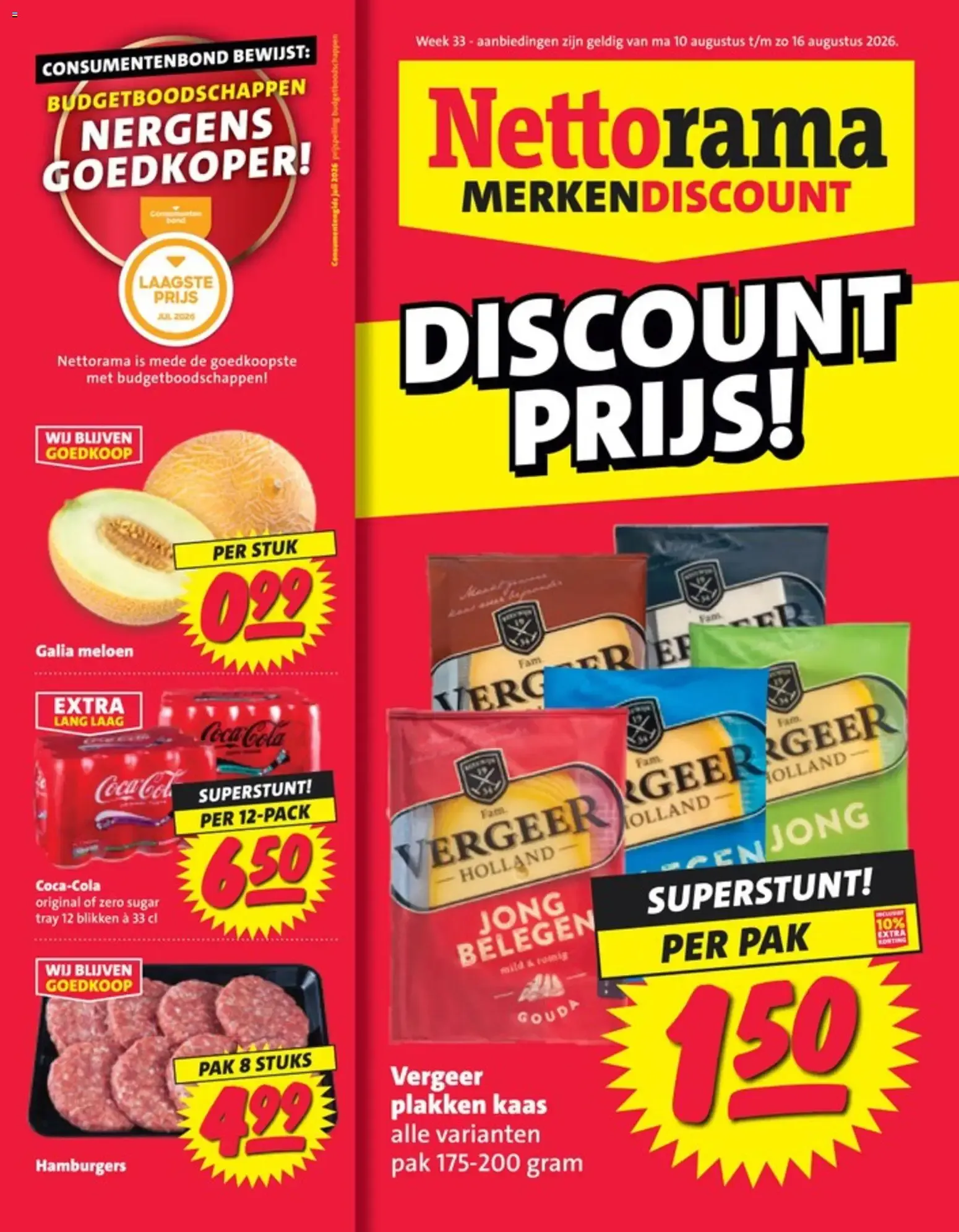 Nettorama MERKENDISCOUNT van 10 augustus tot 16 augustus 2026 - Folder pagina 1