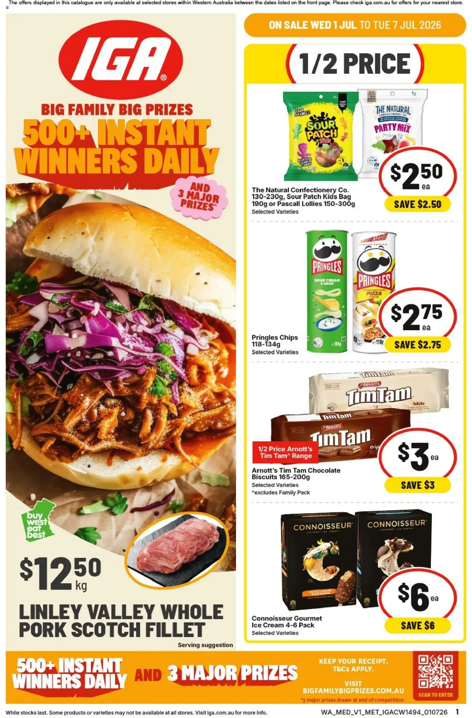 IGA - BIG FAMILY BIG PRIZES - Catalogue valid from 1 July to 7 July 2026 - page 1