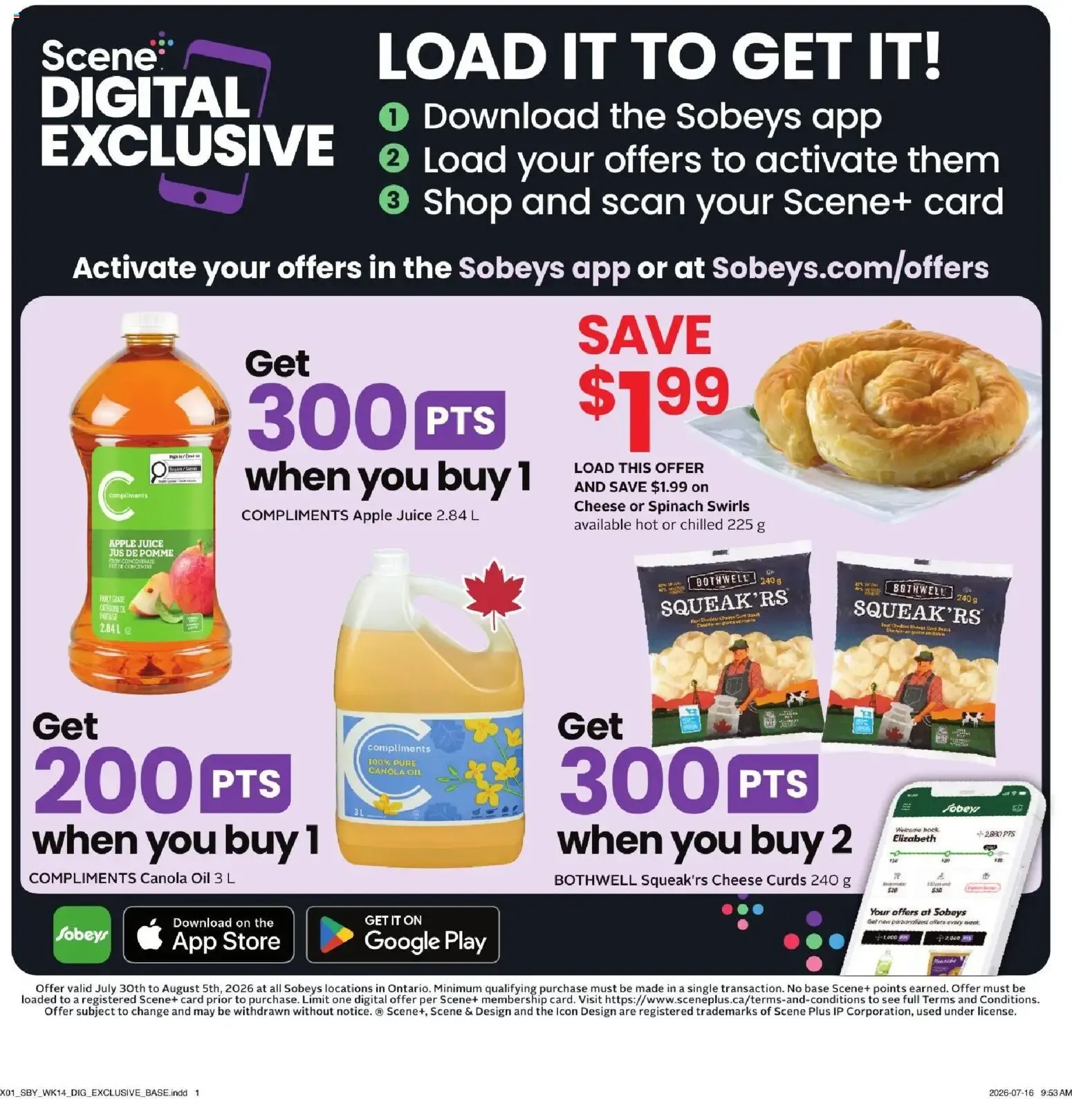 Sobeys weekly flyer / circulaire from Jul 30, 2026 > weekly specials & deals from July 30 to August 5 2026 - flyer page 12