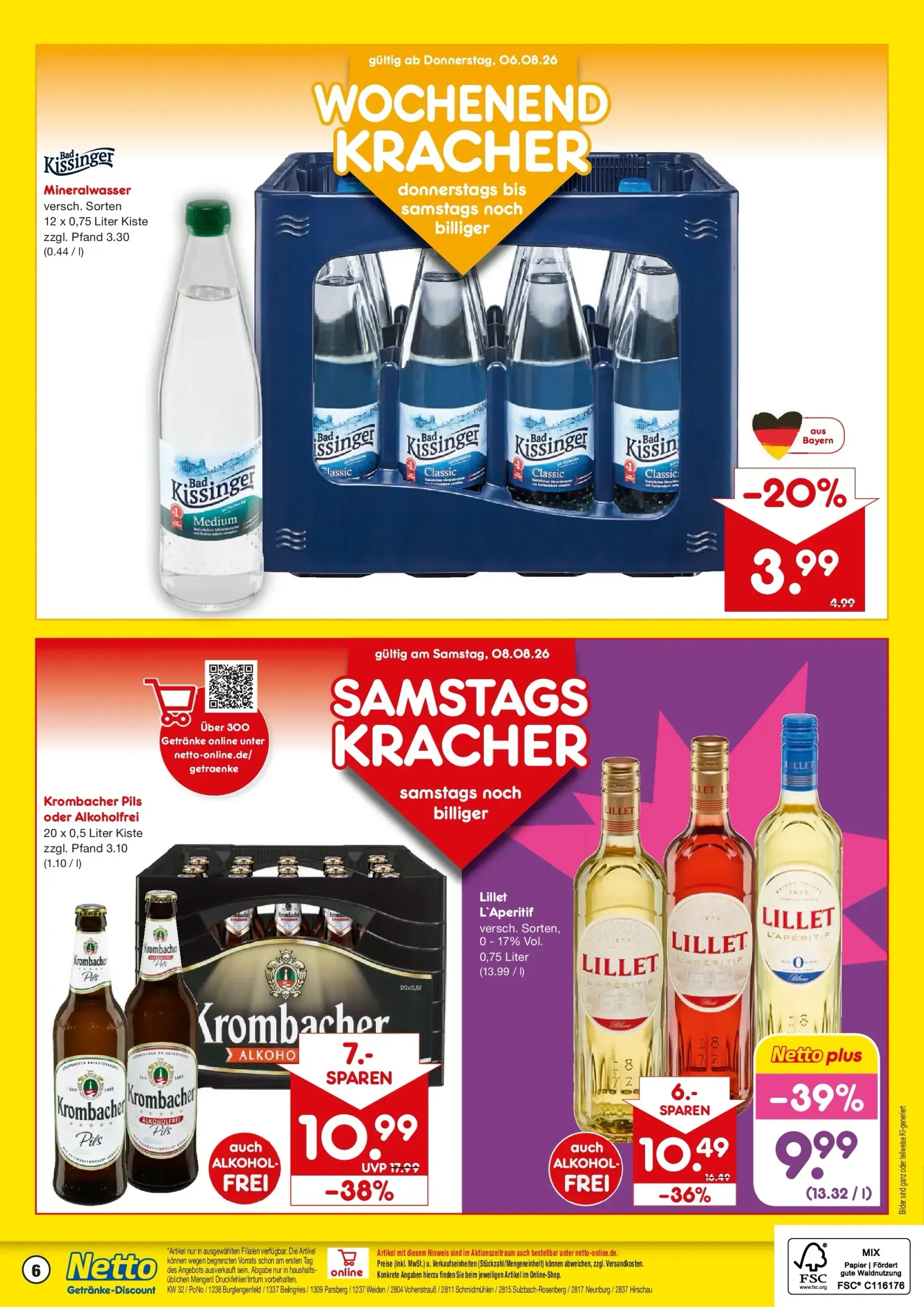 Netto Marken Discount - Getränkeangebote 2 Prospekt – von Montag 03.08.2026 bis Samstag 08.08.2026 von 3. August bis 8. August 2026 - Prospekt seite 6