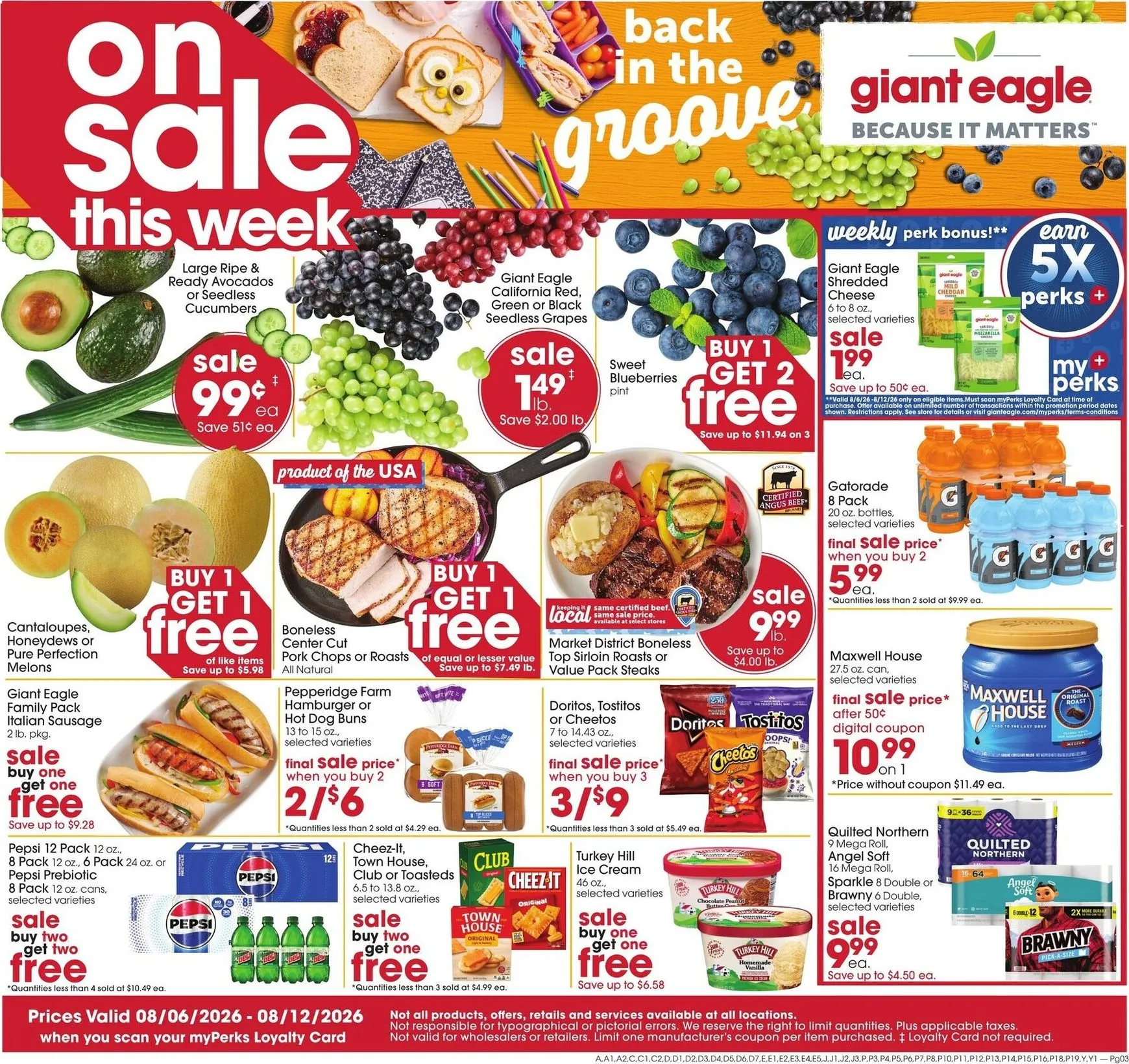Weekly ad Current Giant Eagle leaflet valid from Thursday 08/06/2026 to Wednesday 08/12/2026 from August 6 to August 12 2026 - Page 3