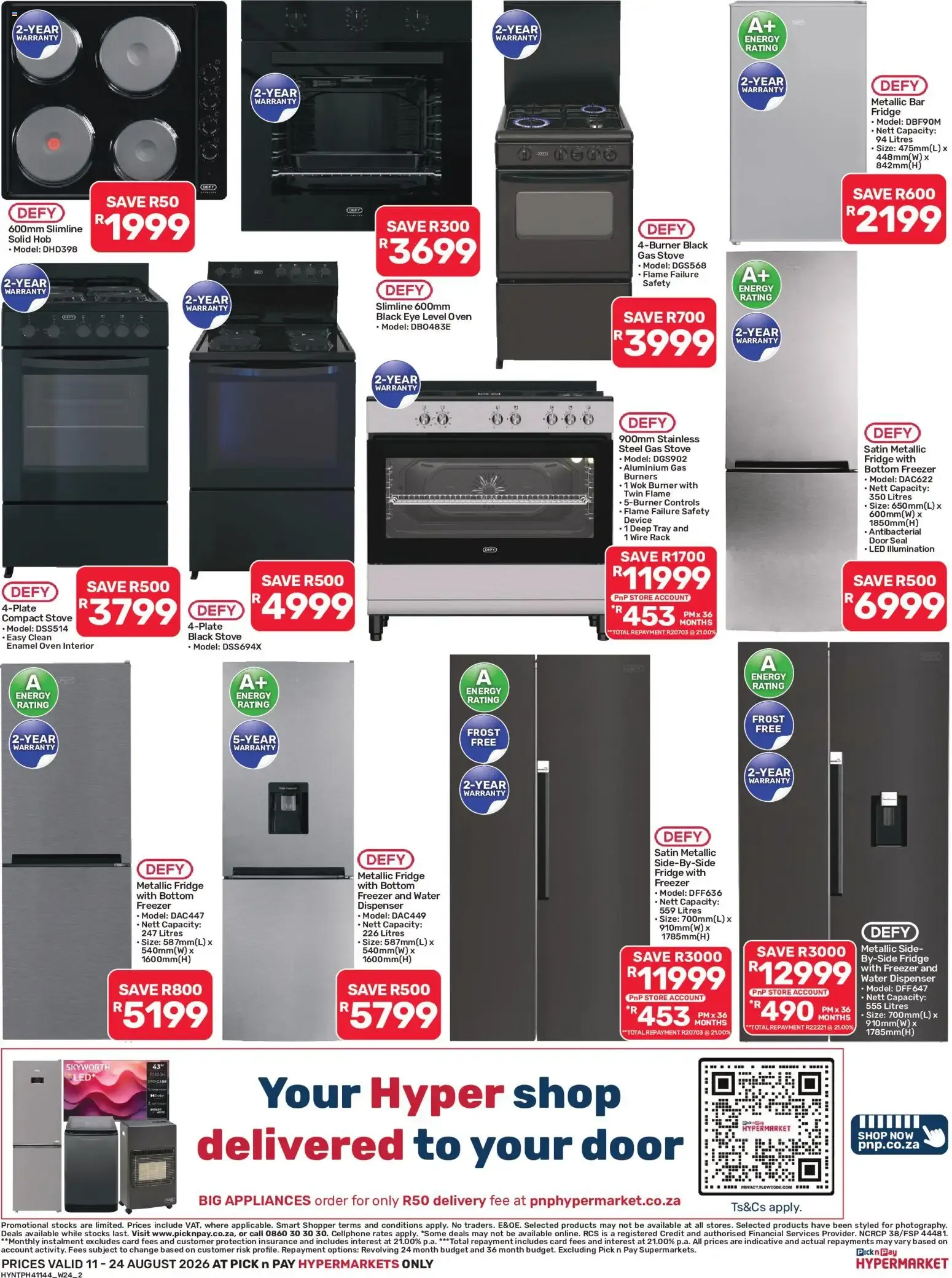 Pick n Pay - Hypermarket Appliance Specials (11/08/2026 - 24/08/2026) Online from 11 August to 24 August 2026 - Catalogue Page 2
