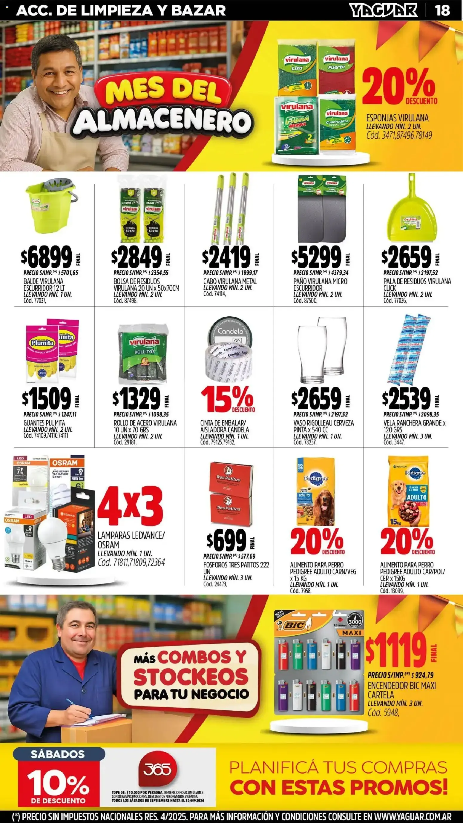 Ofertas de Mayorista Yaguar - Mes del Almacenero - Exclusivo para Salta 31 de agosto al 6 de septiembre 2026 - Página 19 del catálogo