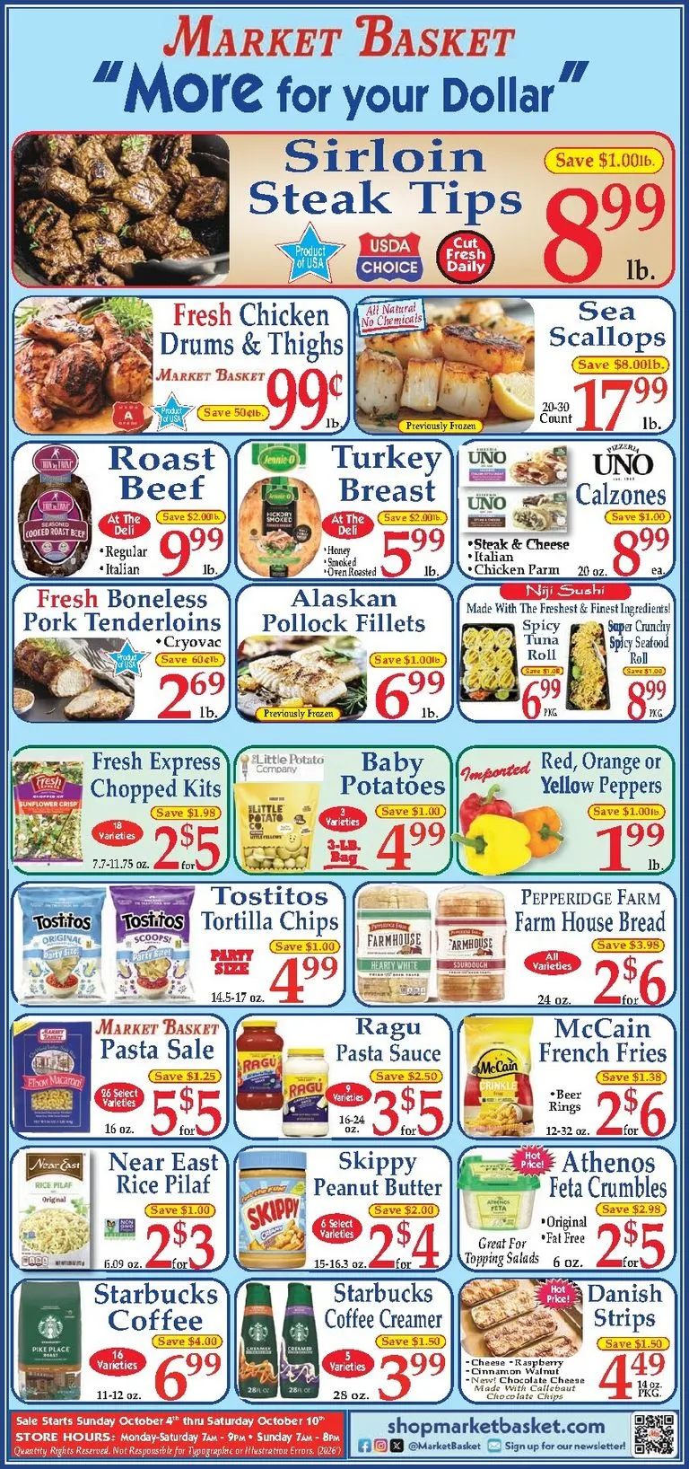 Weekly ad Market Basket: More for your Dollar from October 4 to October 10 2026 - Page 1