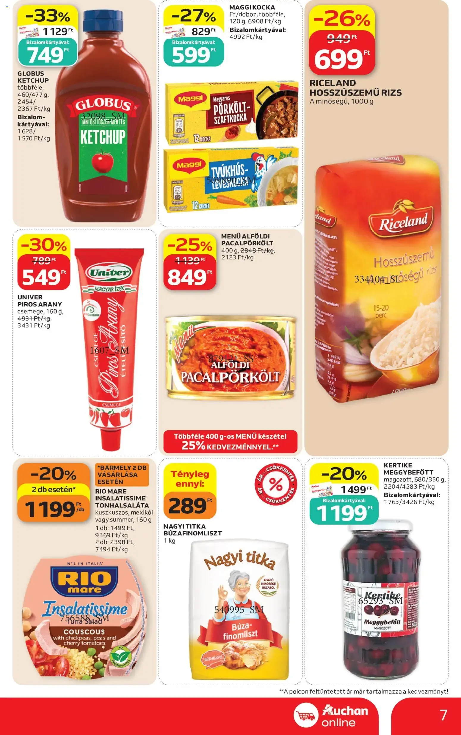 Katalógus Auchan Szupermarket akciós újság - 2026.09.24. -tól/töl > akció, lapozható szórólap 🛍️ szeptember 24.-tól szeptember 30.-ig 2026. - Oldal 7