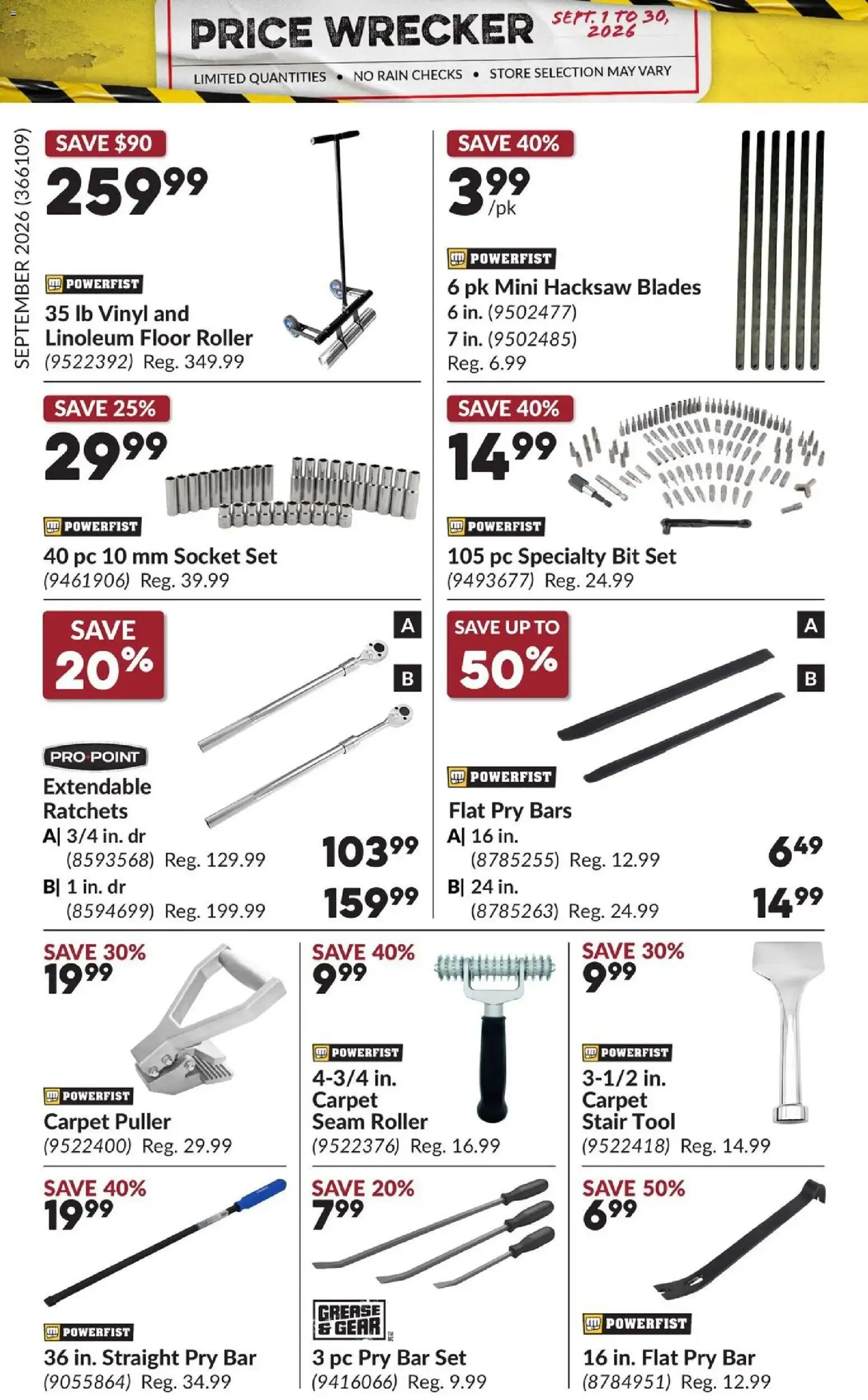 Princess Auto flyer- Price Wrecker from Sep 1, 2026 > weekly specials & deals from September 1 to September 30 2026 - flyer page 4