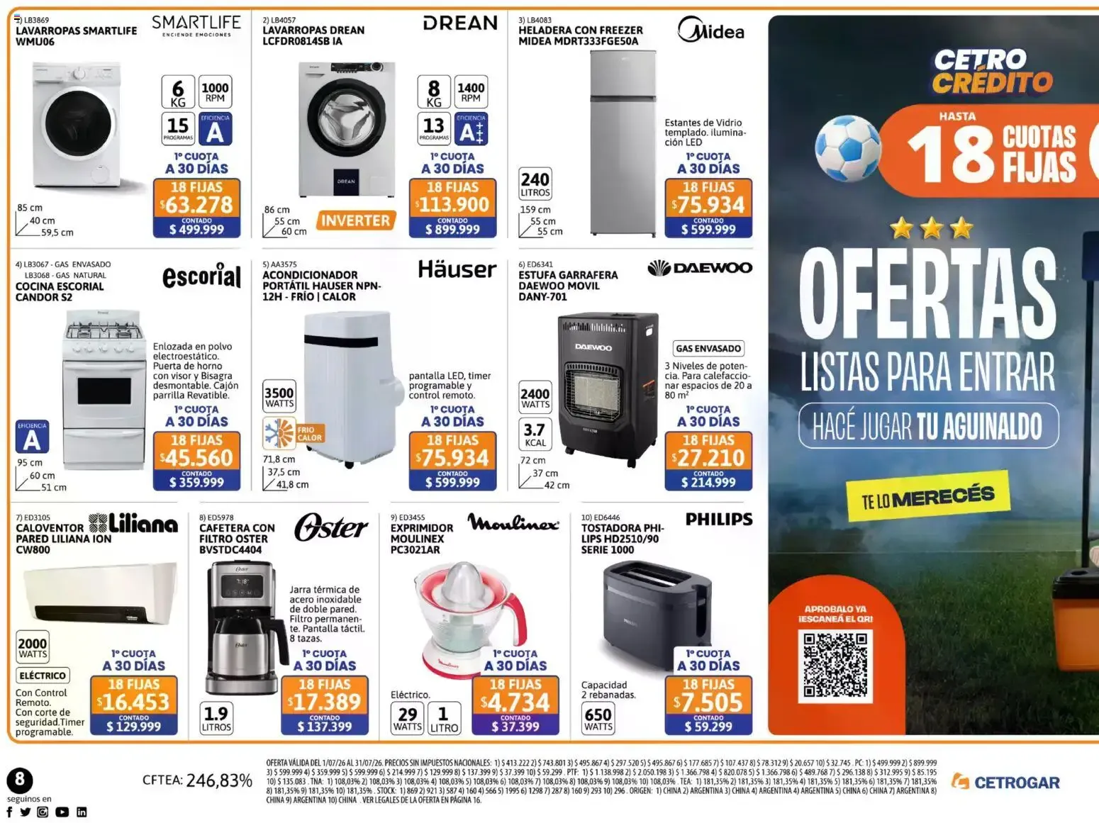 Ofertas de Cetrogar catálogo del 01/07/2026 - 31/07/2026 1 de julio al 31 de julio 2026 - Página 7 del catálogo